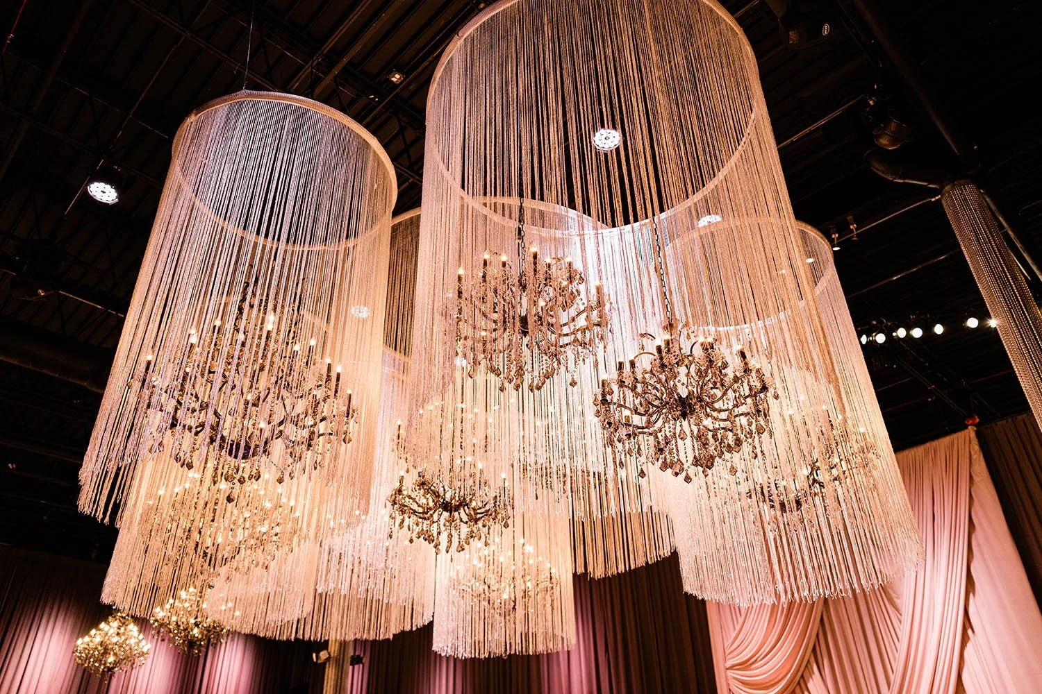 grand ceiling installation at The Canvas Venue in Wheeling