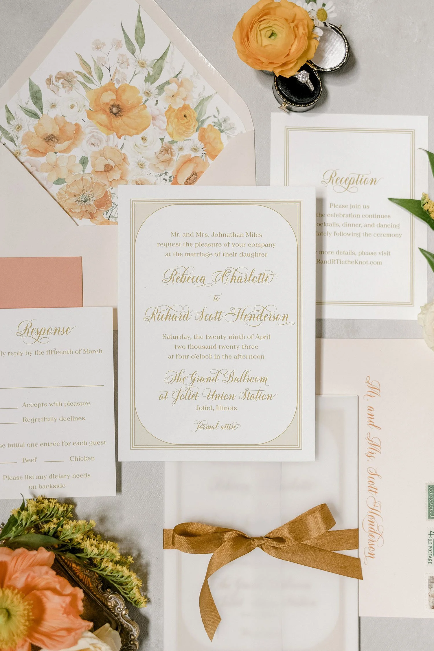 flat lay from a styled shoot