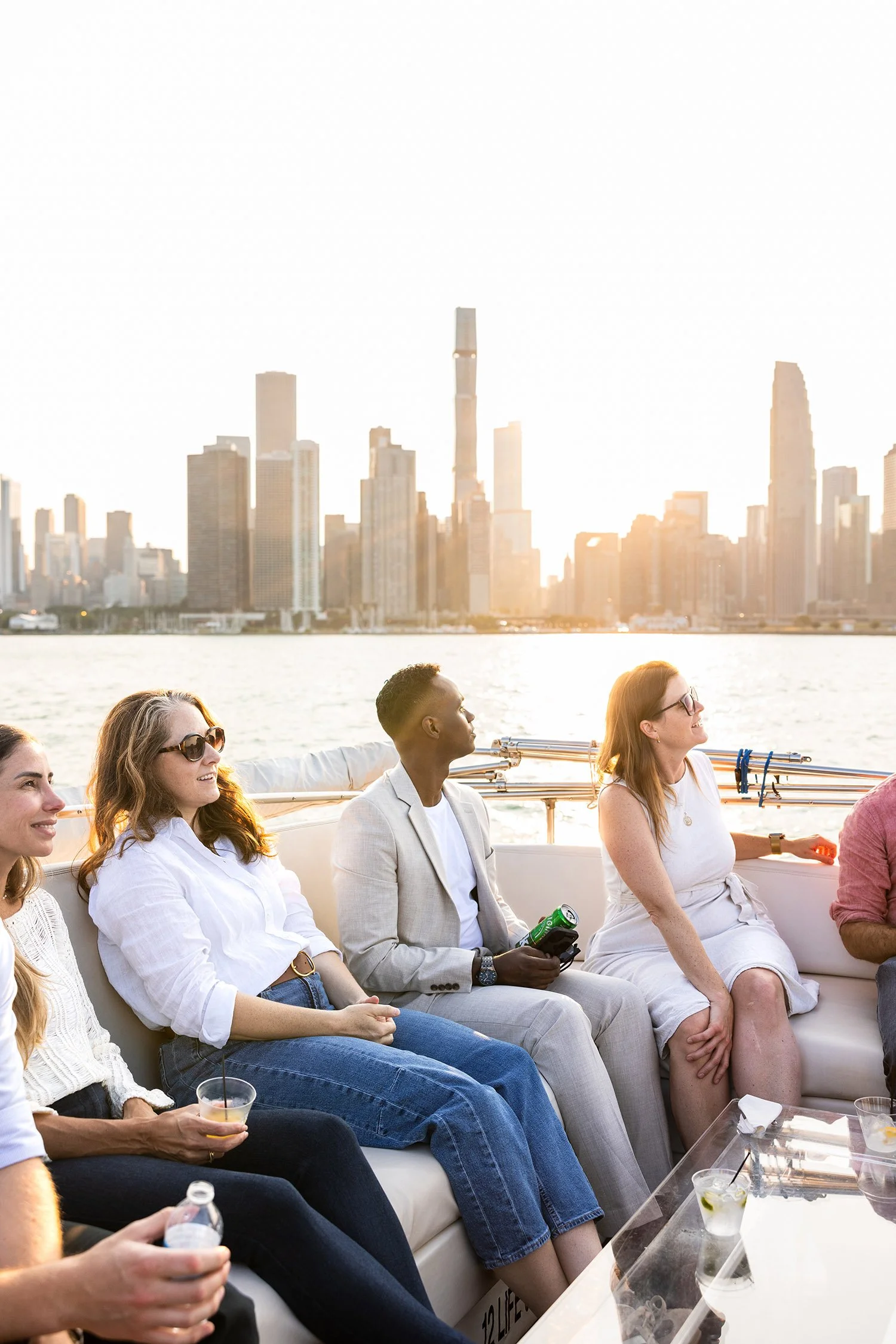 corporate summit enjoys an offsite event boat cruise