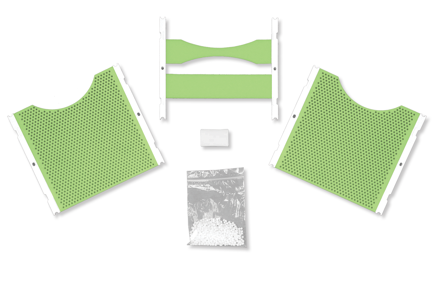 RG406-4 Klarity Green® Stereotactic thermoplastic mask for radiation therapy