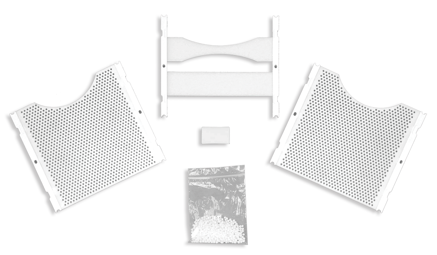 R406-1 Klarity White™ Stereotactic thermoplastic mask for radiation therapy