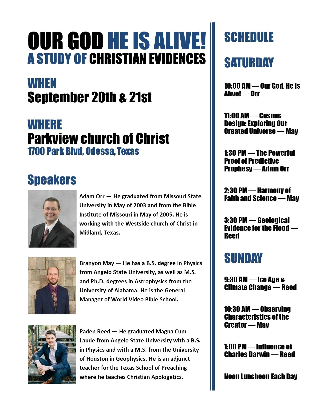 Christian Evidences: Our God, He is Alive!