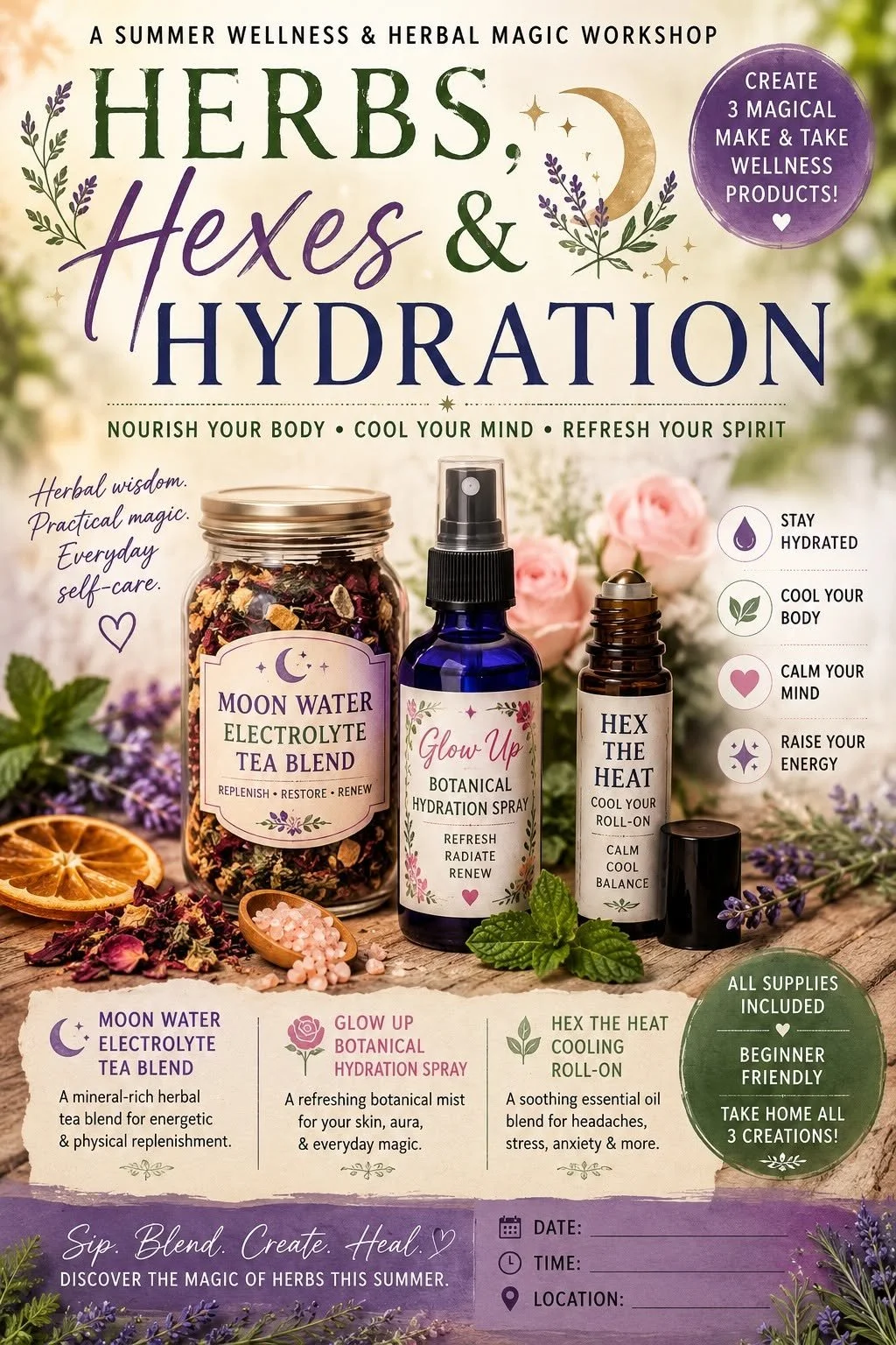 Herbs, Hexes & Hydration