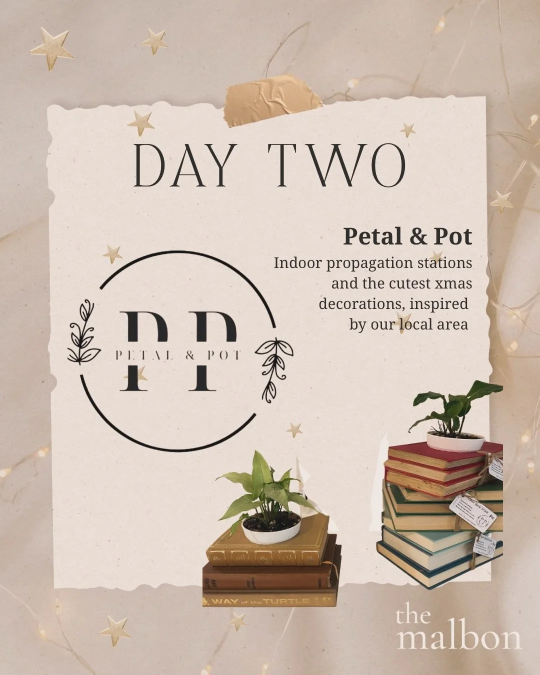 ✨ Day 2 of our 12 Days of Malbon ✨ Gift Guide ✨
Today we&rsquo;re celebrating @petal_and_pot , a Bungendore gem bringing plants, creativity, and handmade joy to life.

🌿 Every piece is crafted with care, whether it&rsquo;s a quirky plant station, a 