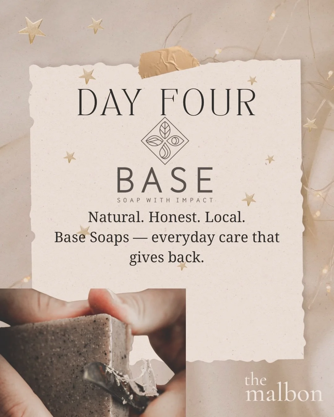 ✨ Day 4 of our 12 Day Malbon Gift Guide ✨
Today we&rsquo;re celebrating @basesoaps, a business built on honesty, sustainability, and care for community.

🧼 Base began with a simple idea: create everyday products that are natural, gentle, and honestl