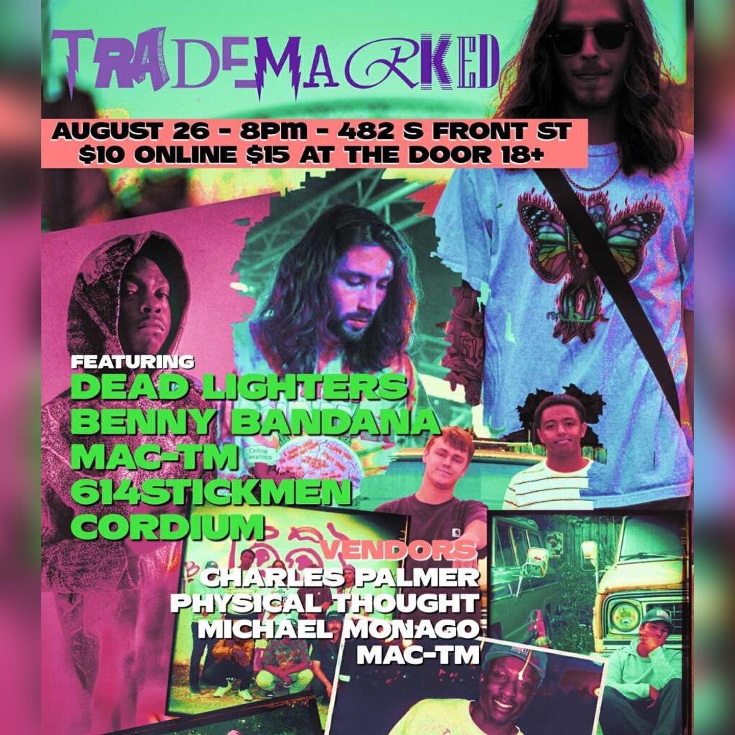 TM is back at it again💯

8/26 @ Double Happiness

me and the boys over at @tmtrademarkedtm hosting a multi genre music and arts showcase with some of the most fire underground artists in columbus 

peep my bio and website for tickets‼️