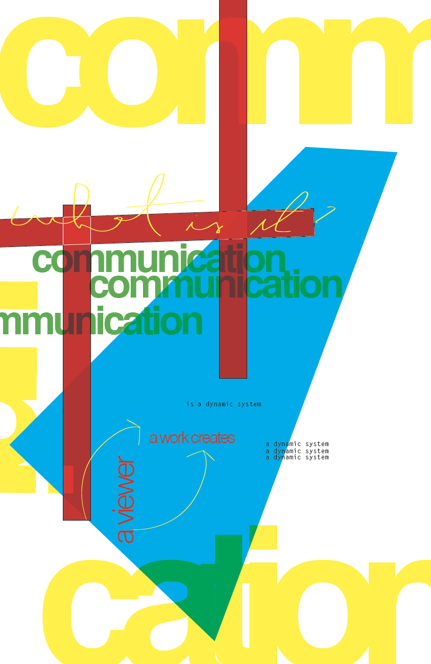 Variation of Reading Response Poster made for Design History. Created using InDesign and Illustrator. (2023)
