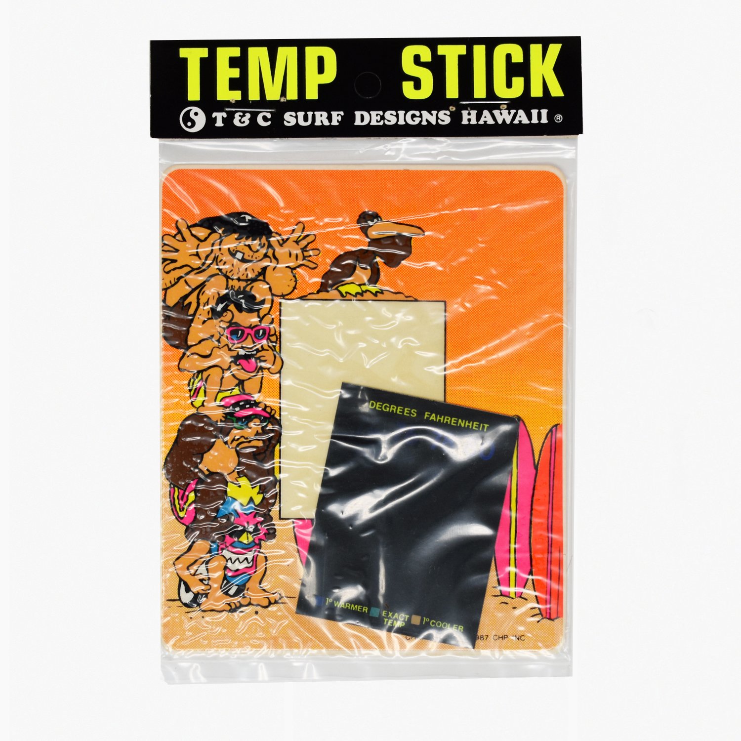 1980s T&C Surf Temp Stick Sticker