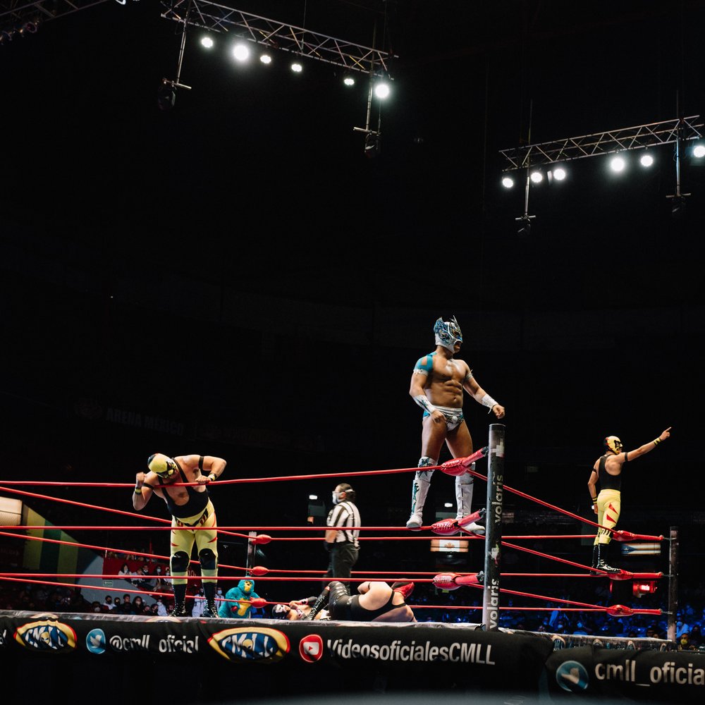Ringside at the Lucha Libre matches