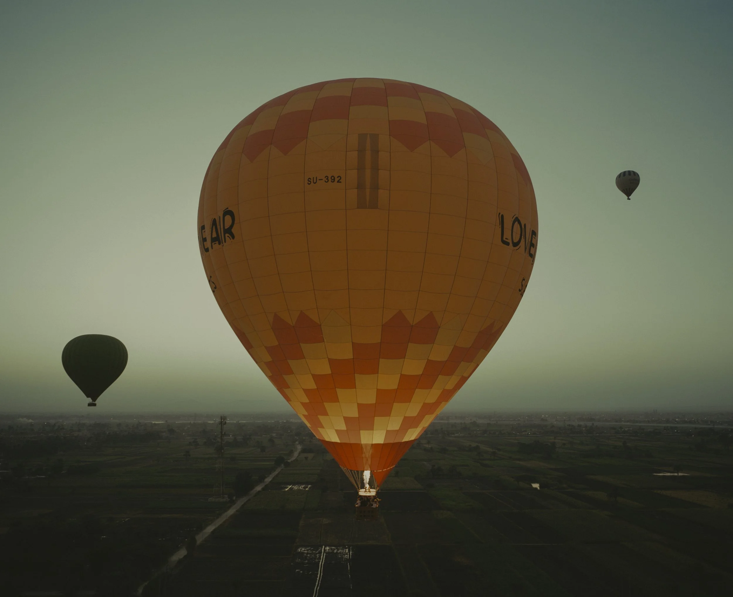 Dawn breaking over Luxor
