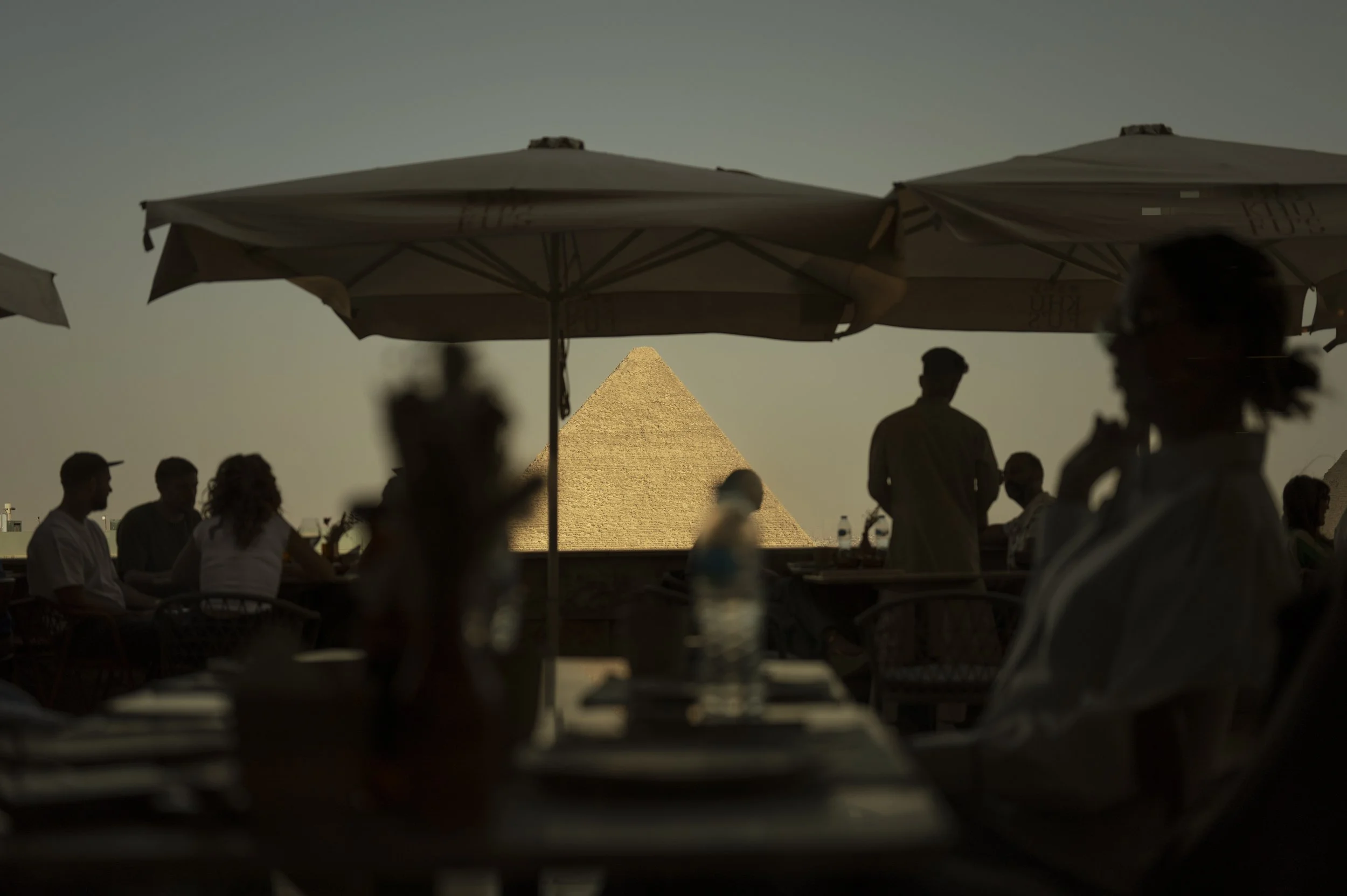 The view from Khufu Restaurant