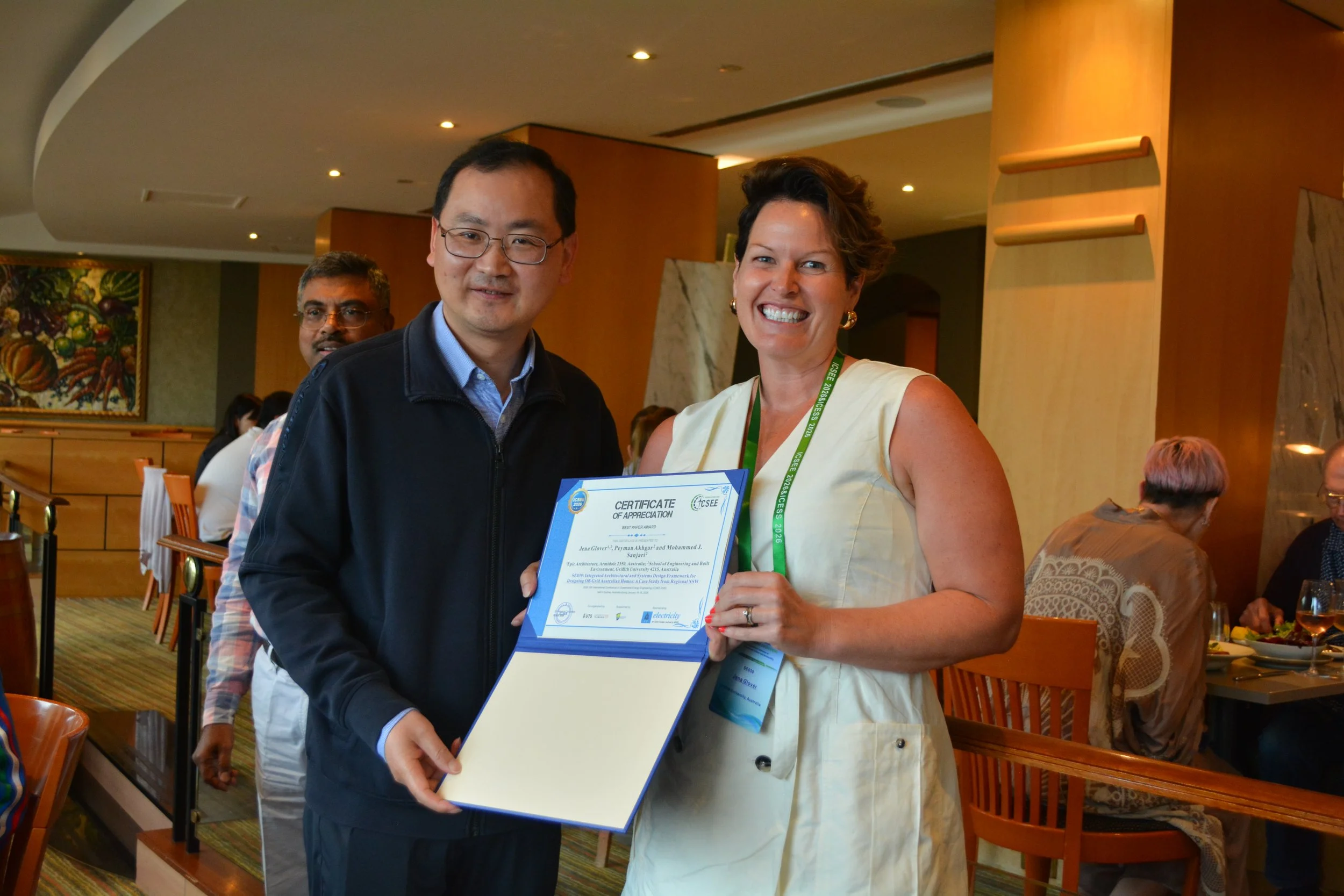 Best Paper Award: International Conference on Sustainable Energy Engineering