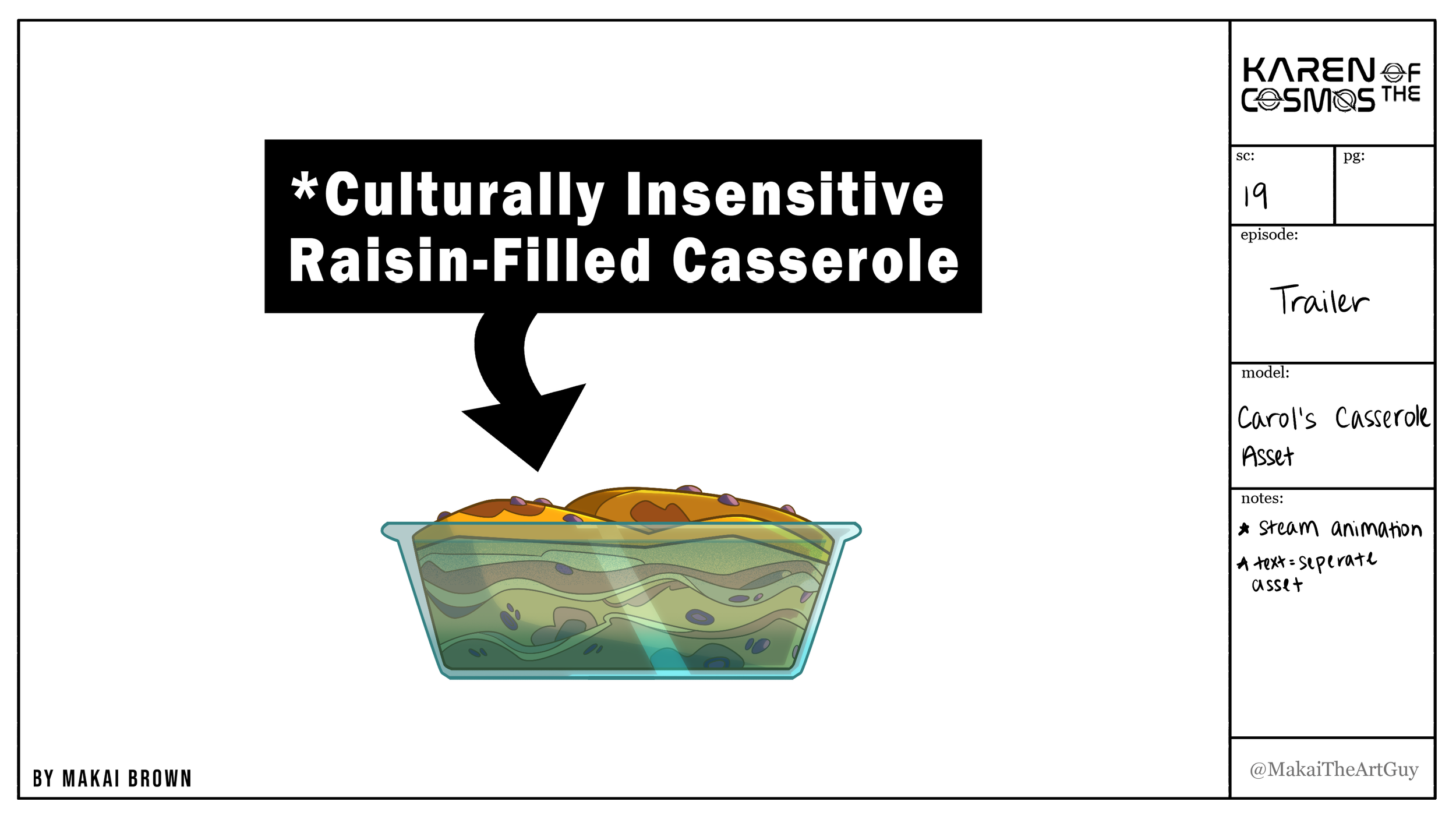 Carol's Casserole Asset Sheet