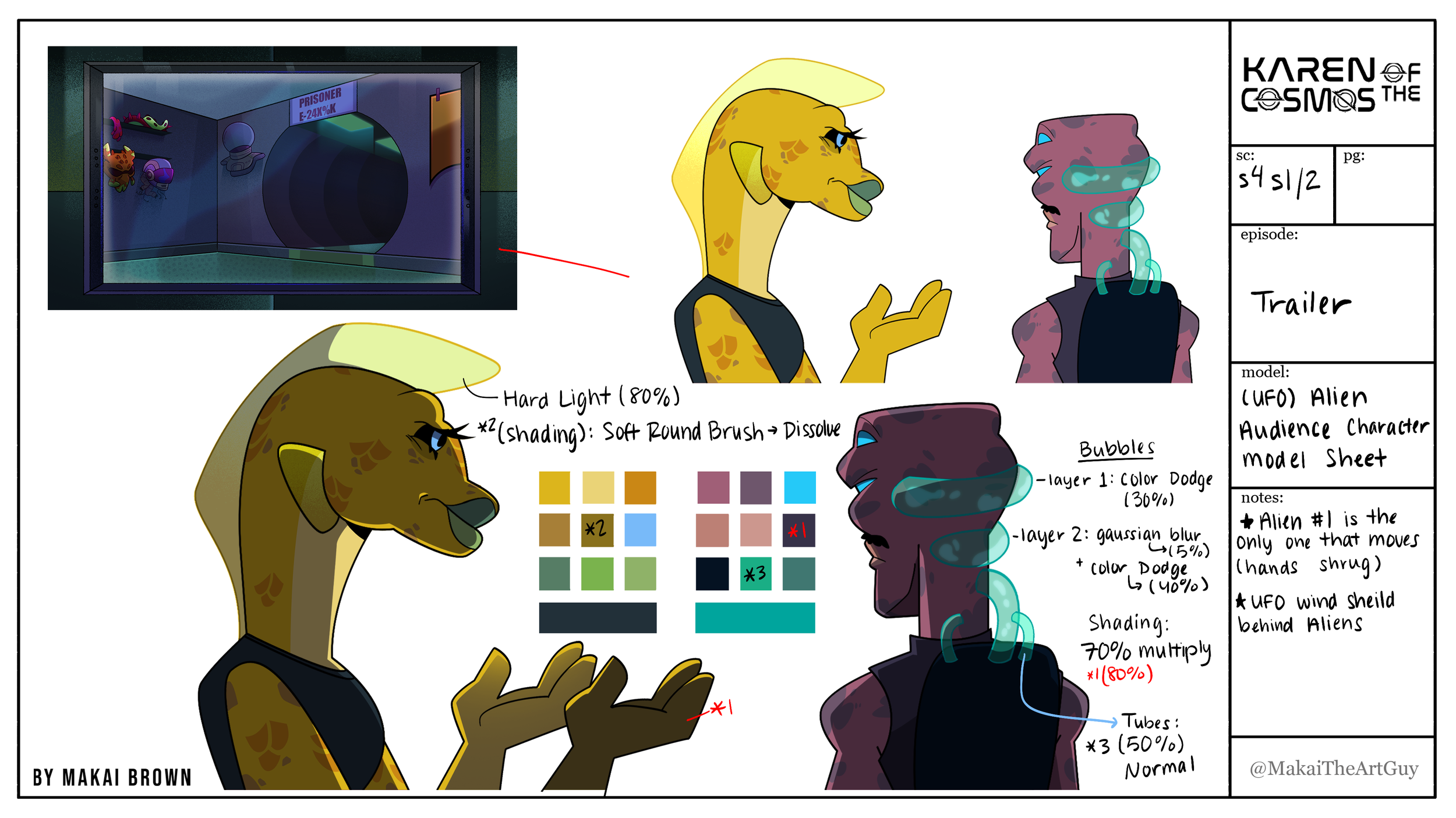 Alien Audience Model Sheet