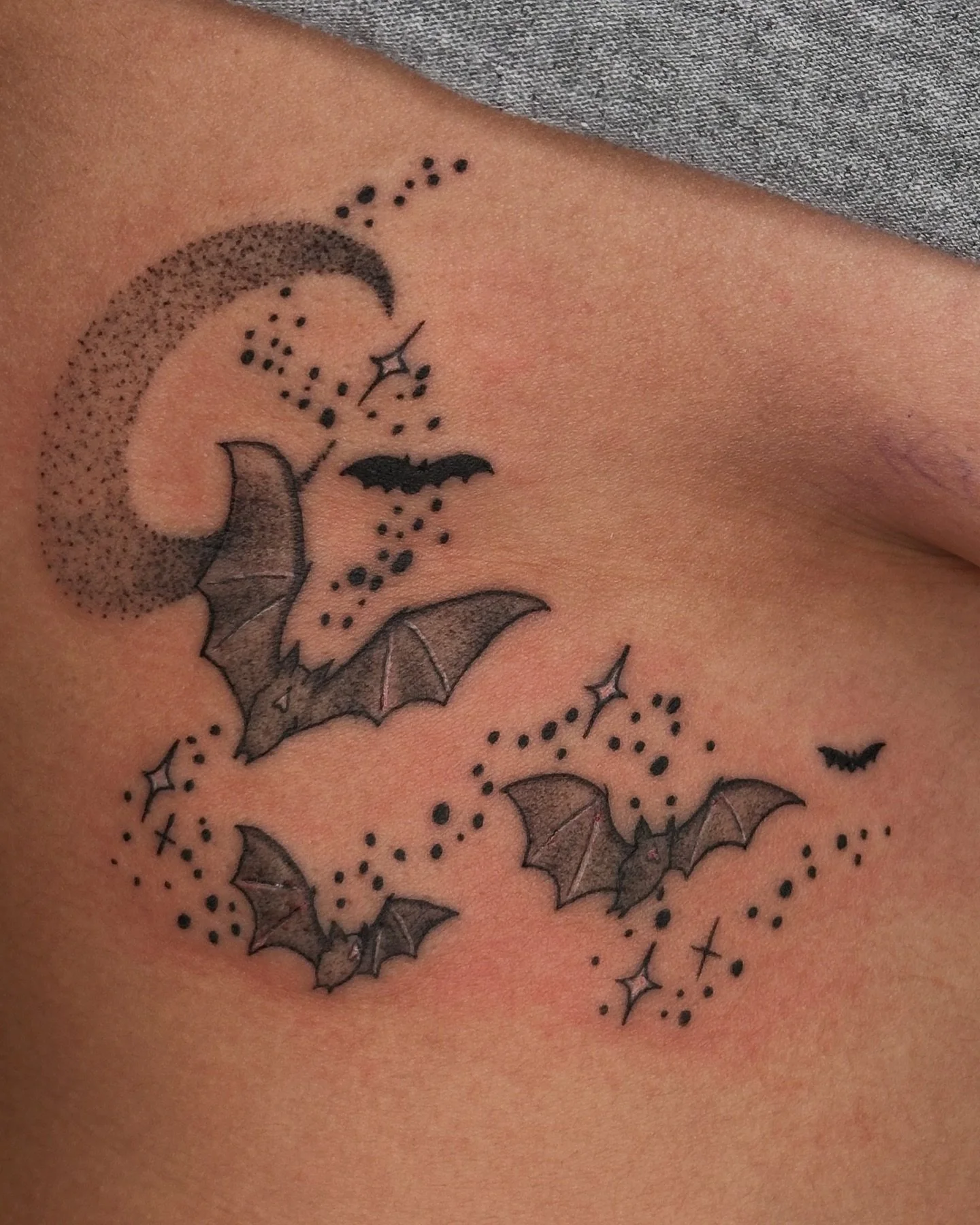 Cute bats for Adrienne 🦇❤️
Thanks for working with me on these cuties!!! Love how these turned out :)
Booking December @darkartstattoomd just send a DM or my booking form for a spot ❤️