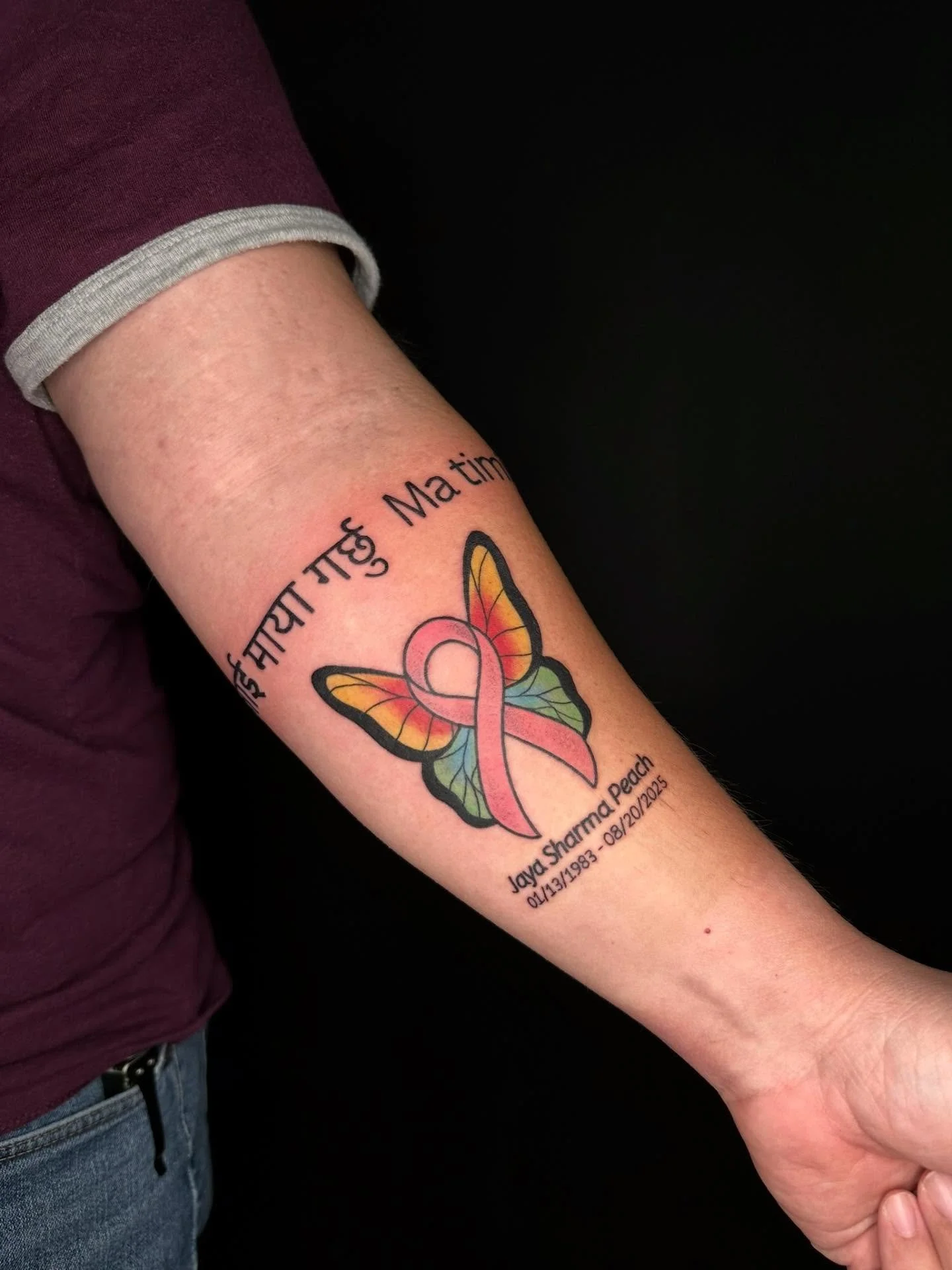 A sweet memorial piece for David, thank you for your trust on such a meaningful piece!!!🦋💝😊

Booking January and February @darkartstattoomd just send a DM or my booking form for a spot💖