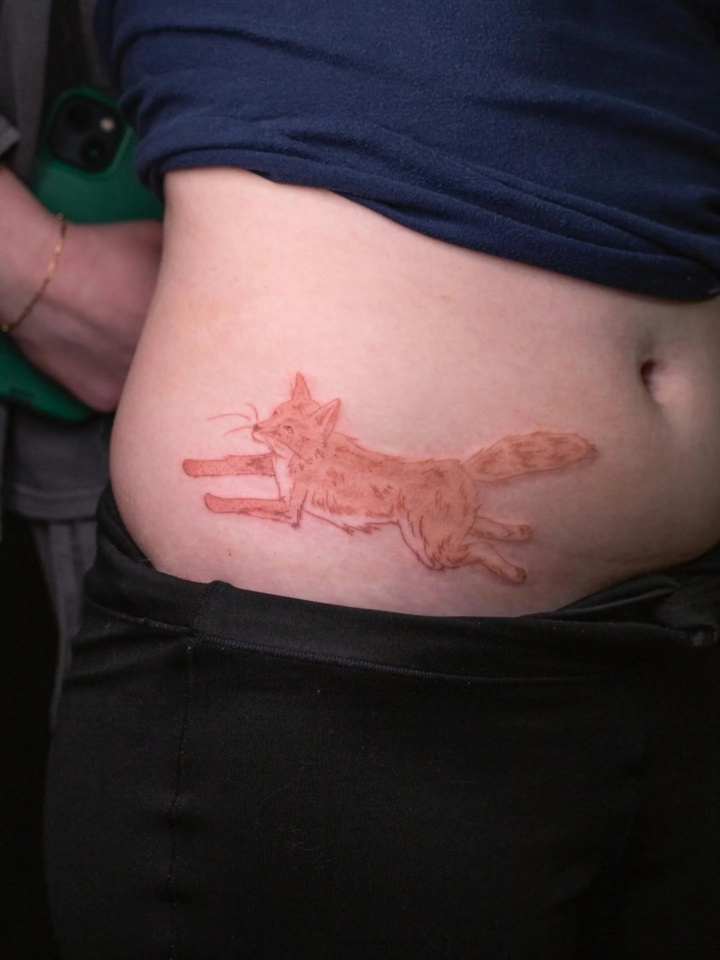 A running fox in brown ink for Mere!!!🦊🧡

Booking February @darkartstattoomd just send a DM or my booking form for a spot💖