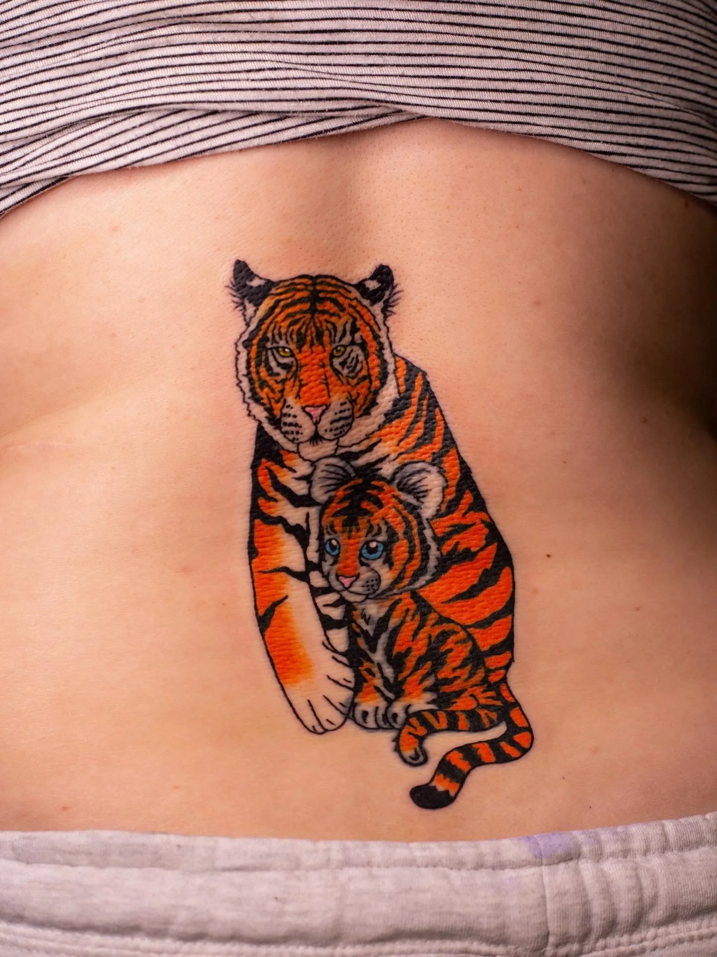 Rework of a cute tiger cub for Amanda!!!!🐯🐅🧡

Thank you for your trust with this project, I&rsquo;m so happy I was able to give a new life to this piece you love while also adding on to it 😊💗

Booking April @darkartstattoomd just send a DM or my