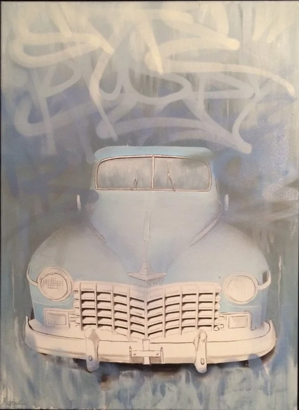 Midnight Sun 24"x36" Aerosol & Acrylic. 2016