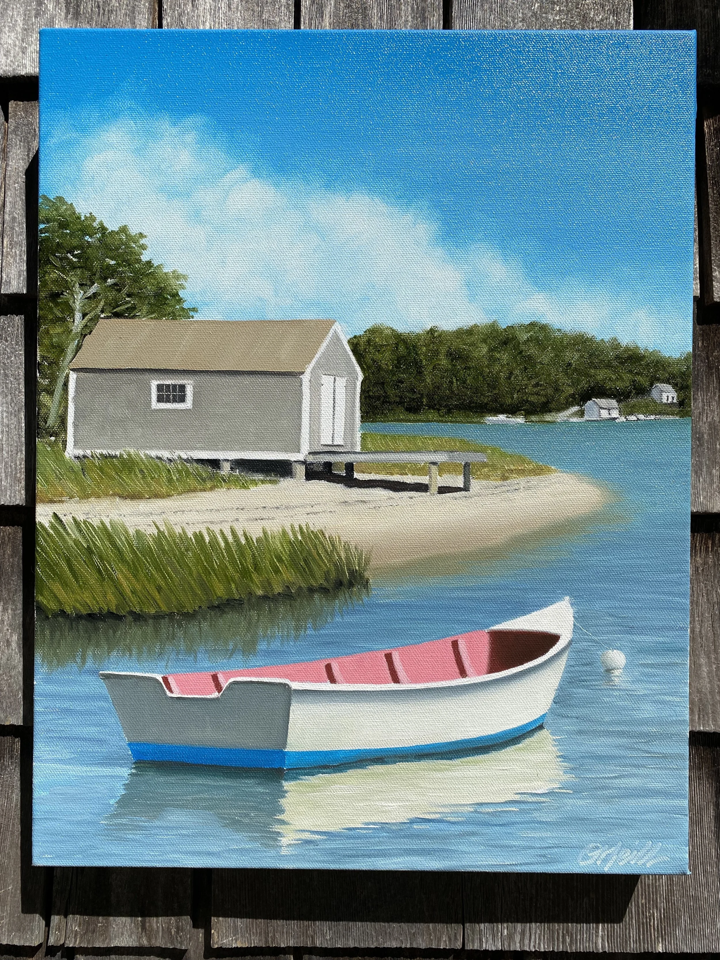 Pleasent Bay 14"x18", Oil on Canvas