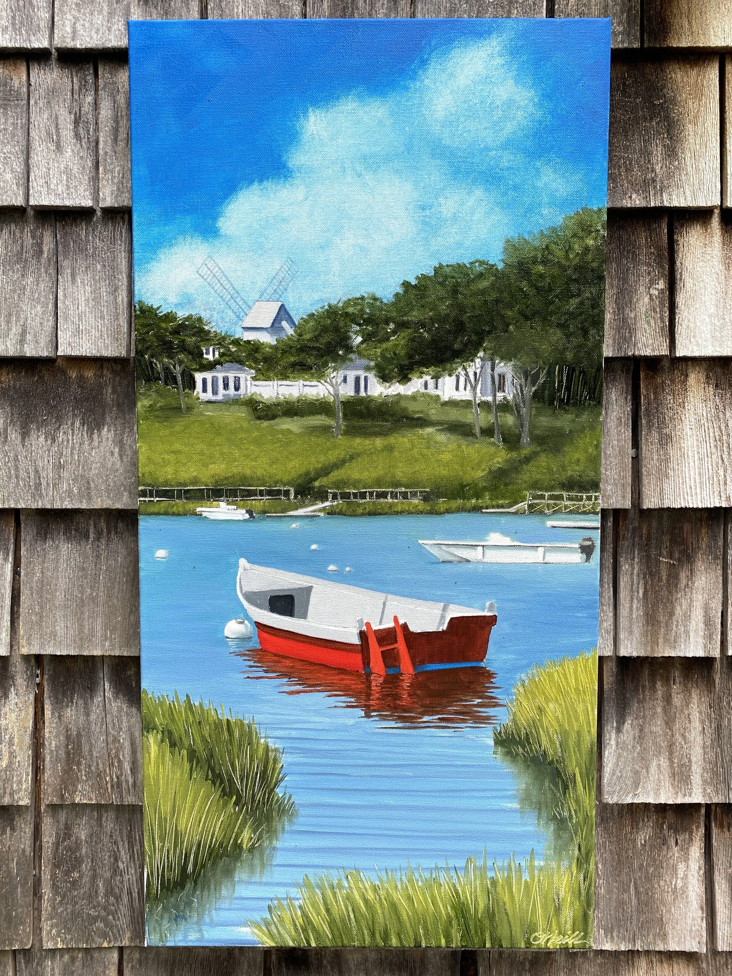 Little Mill Pond 15"x30", Oil on Canvas