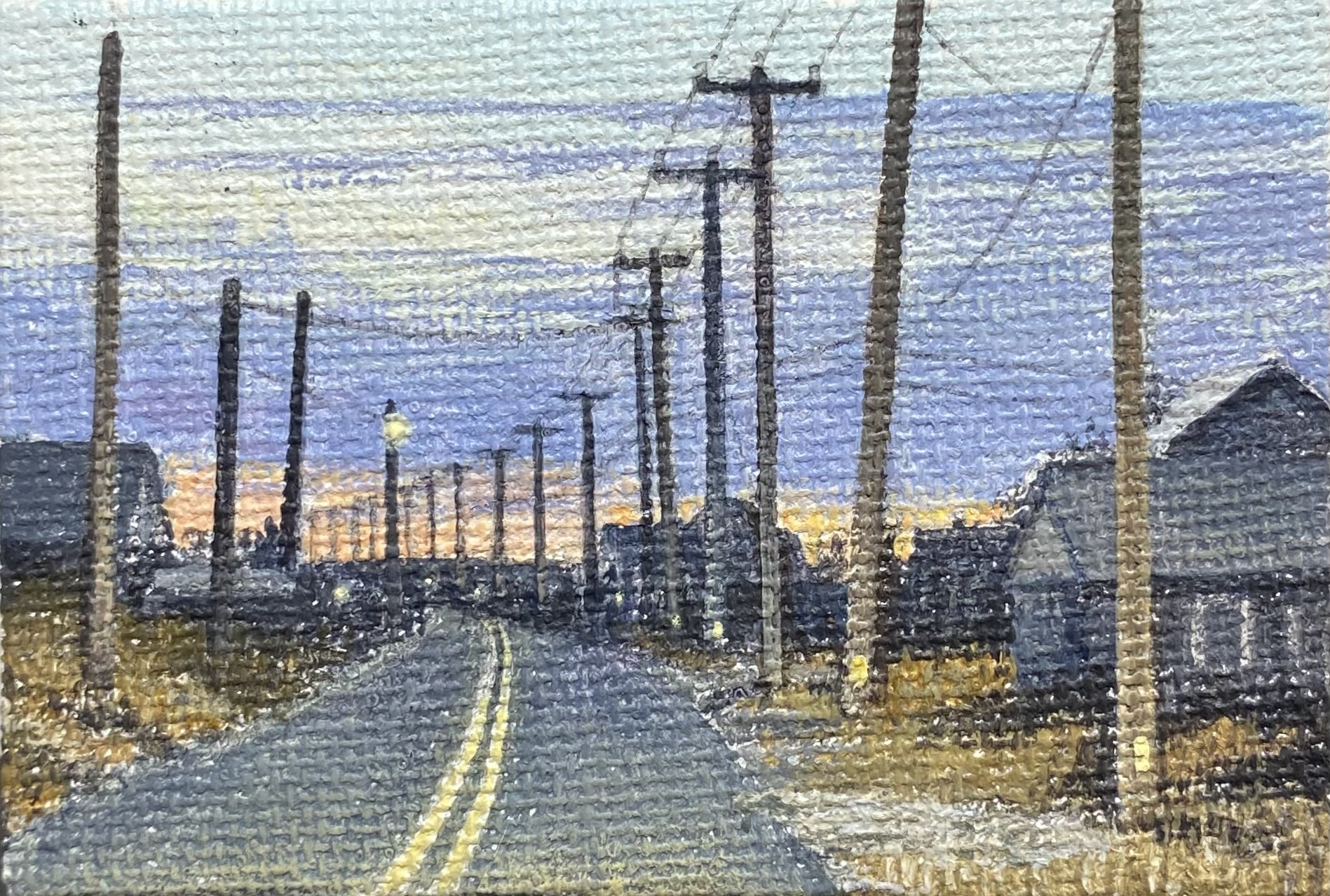 Road to Helltown 2x3" Acrylic on Canvas 2026