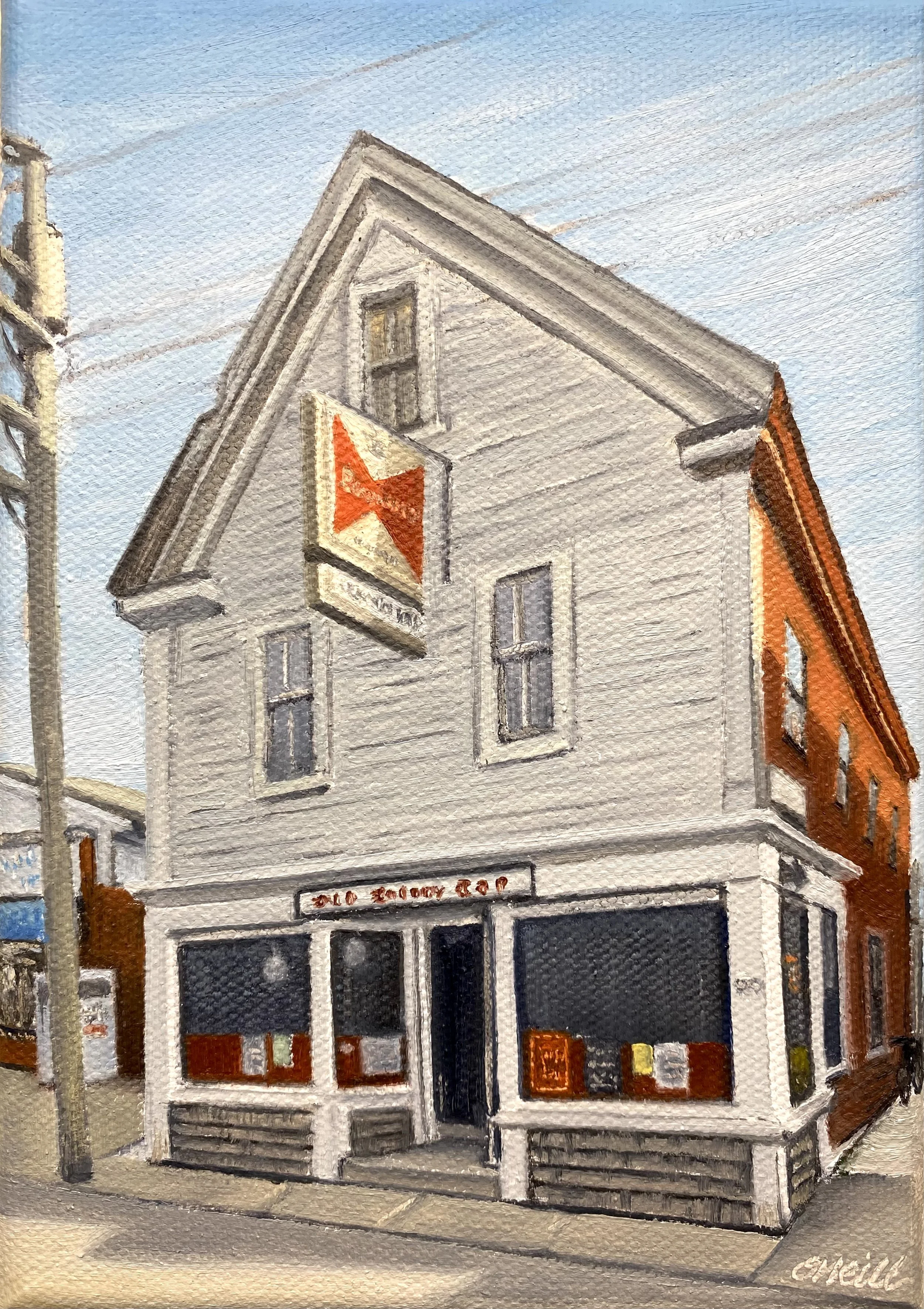 Old Colony Tap II  7"x5" Oil on Canvas, 2025