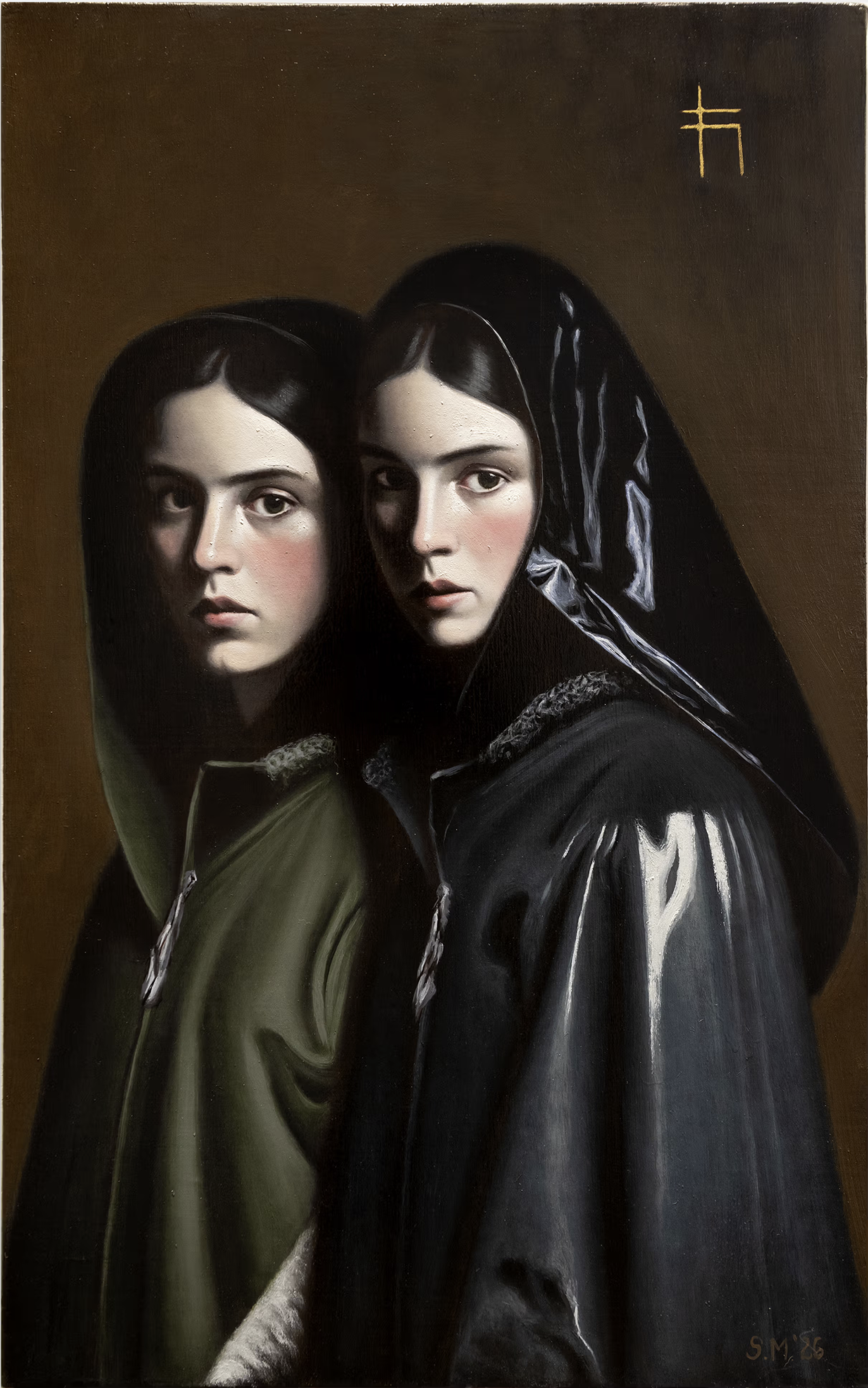 Sergio Miguel, Maria Sofia (2025), an oil painting of a figure rendered   with classical detail and dramatic light