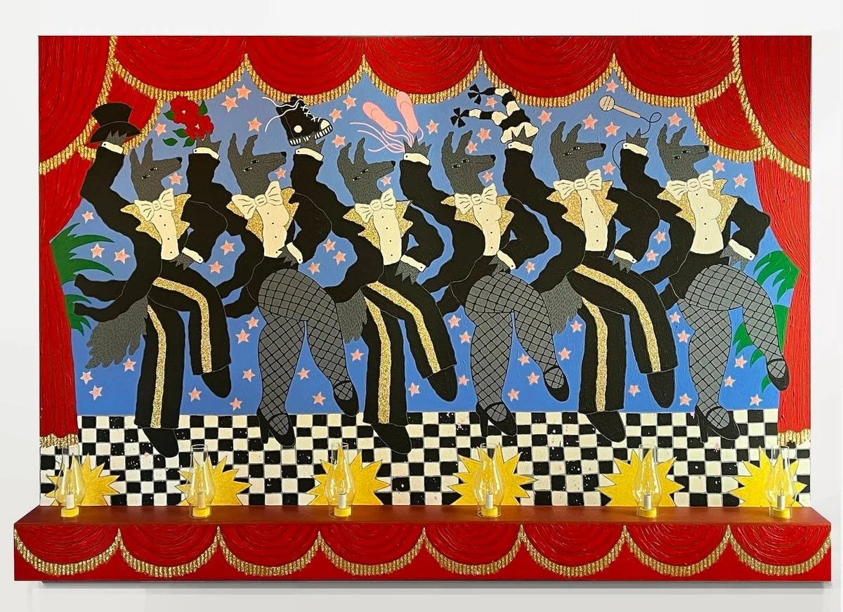 Coyote Crossing: A homage to art by Harry Fonseca