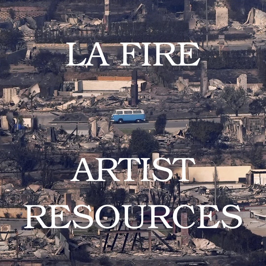 LA Fire: Artist Resources