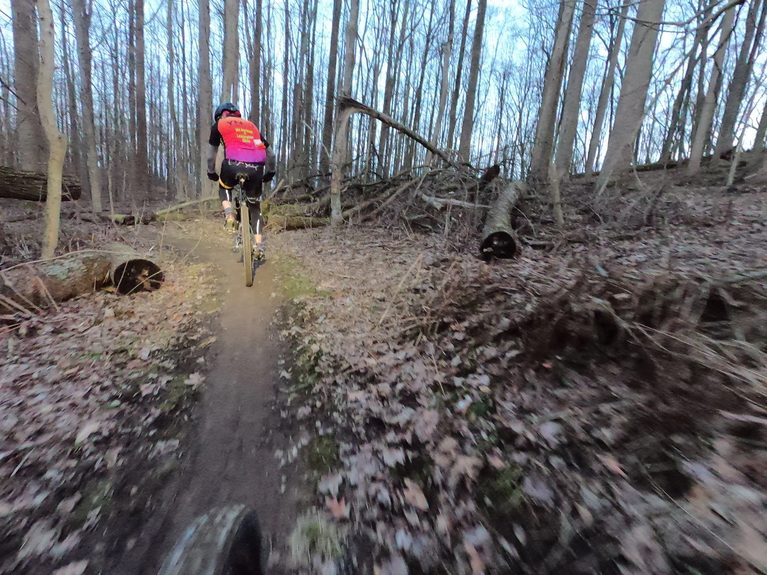 Dusk ride back to the lodge