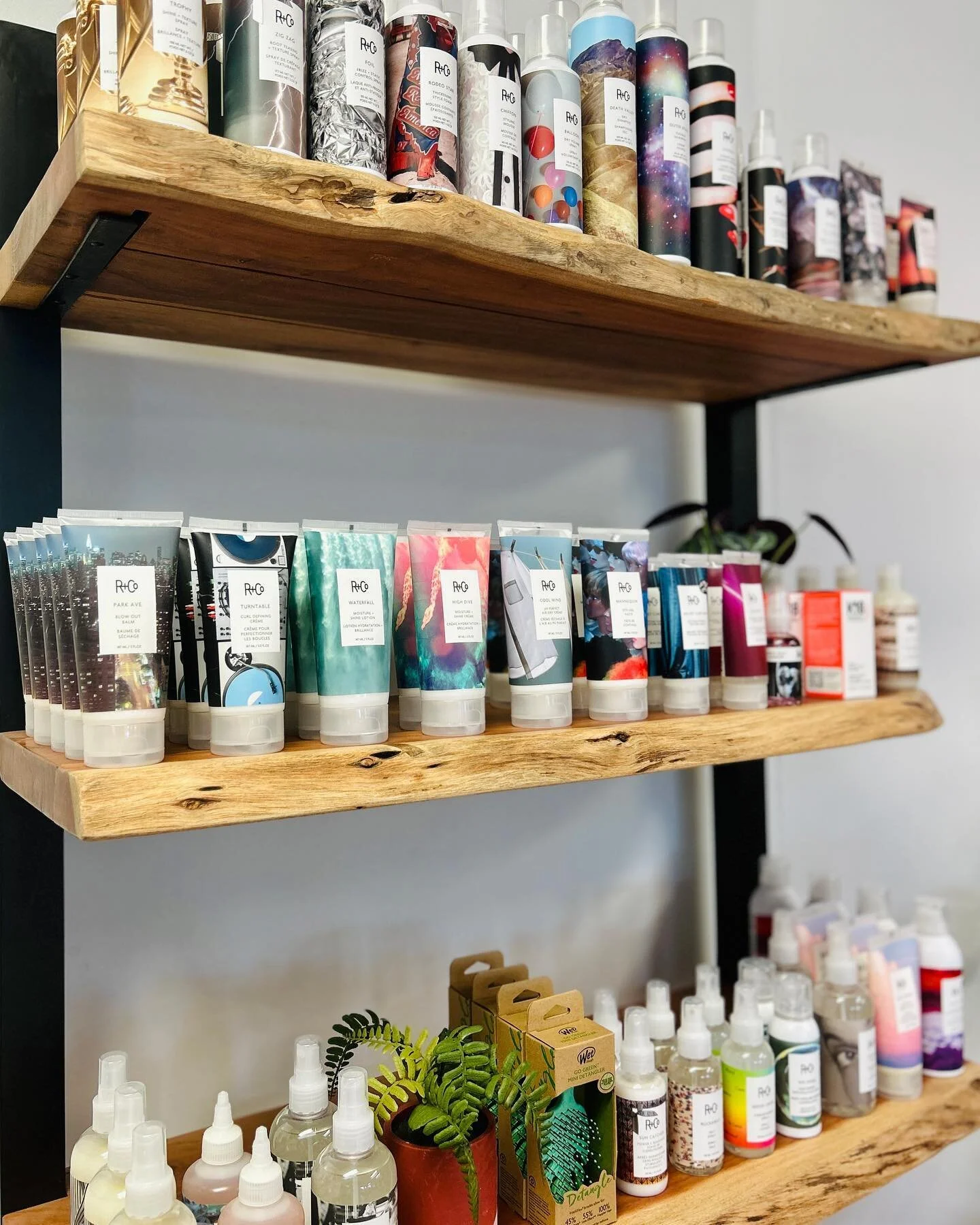 Lots of @randco product options to choose from in salon 😍