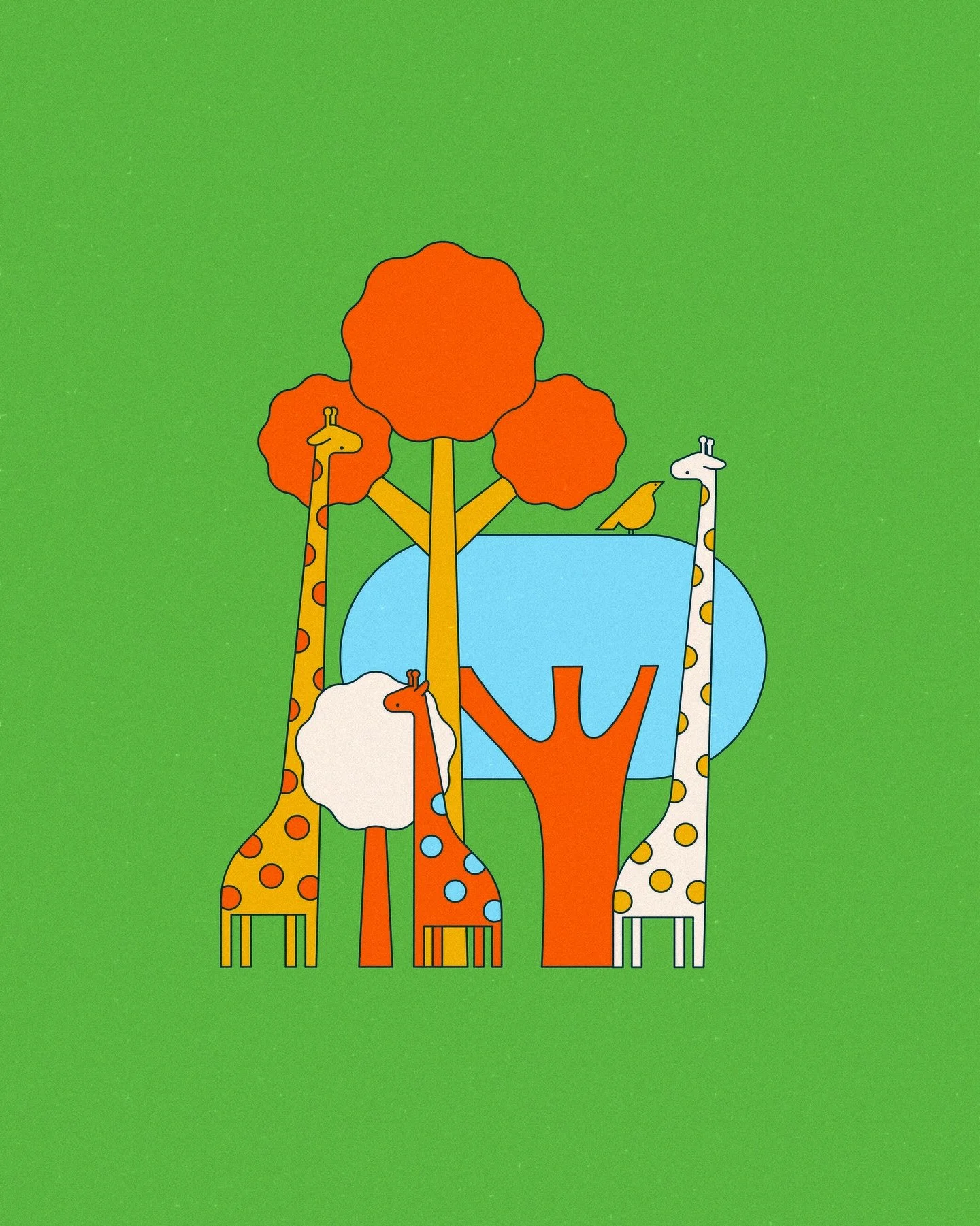 G is for a 🦒 giraffe family eating some 🌳 fall foliage. Happy autumn everyone. I think these and my previous post would make some nice prints. Other illustrators out there, what home printer do you recommend. I know nothing about them.