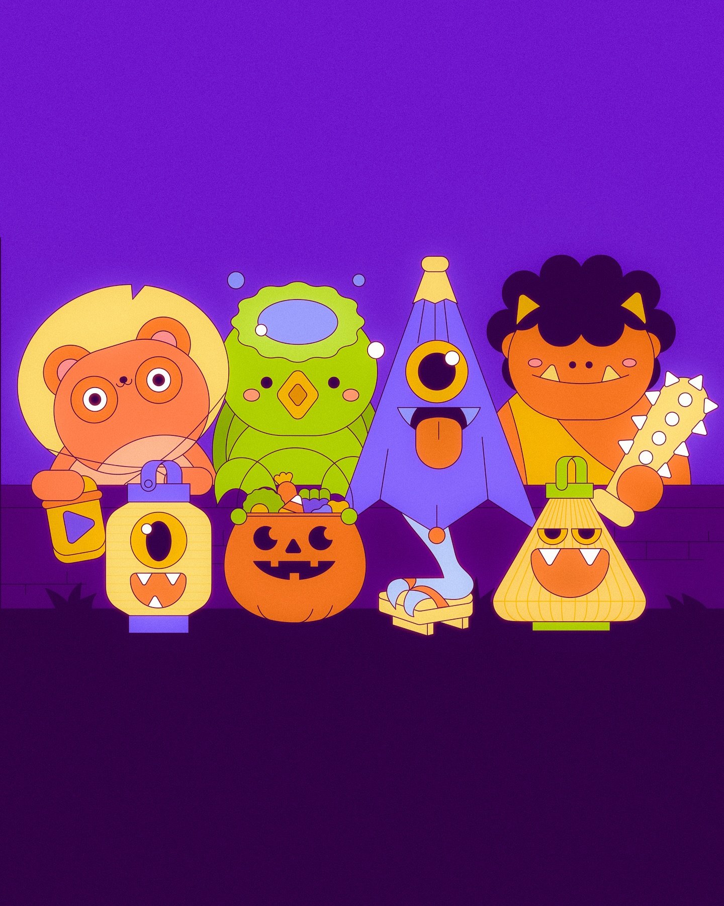 Happy Halloween from Japan with all of your favorite yokai. My personal favorite is the kasa-obake a haunted umbrella with a long tongue. It&rsquo;s been fun experiencing all of the Halloween decorations and fun here. So many special treats everywher