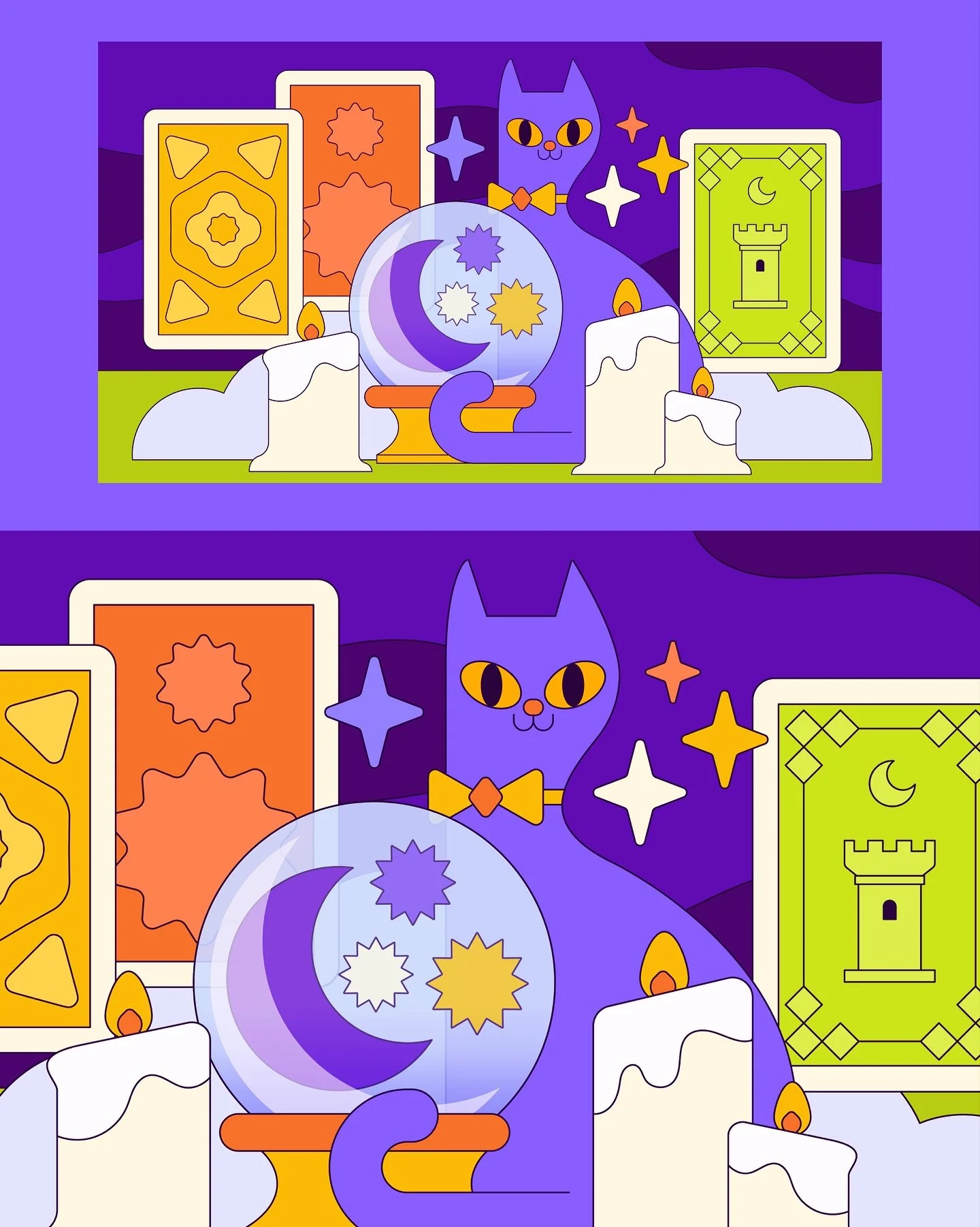 More spooky, weird fun for Google Play and Halloween. A fortune telling kitty cat, an unstoppable barbershop duo, a mystical owl (will you accept her side quest?), and of course our spider wearing boots and serving up eyeball canap&eacute;s for her H