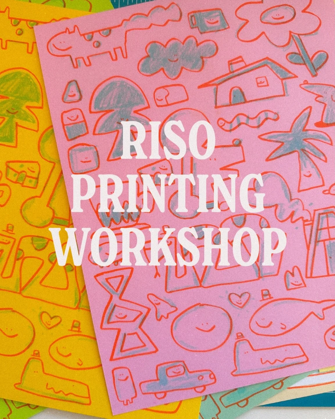 I had such a fun time doing to Riso Basics Printmaking Workshop @outletpdx in Portland, Oregon. Riso has been something I have been wanting to do forever and now all my dreams are finally coming true. The workshop did a great job at explaining all of