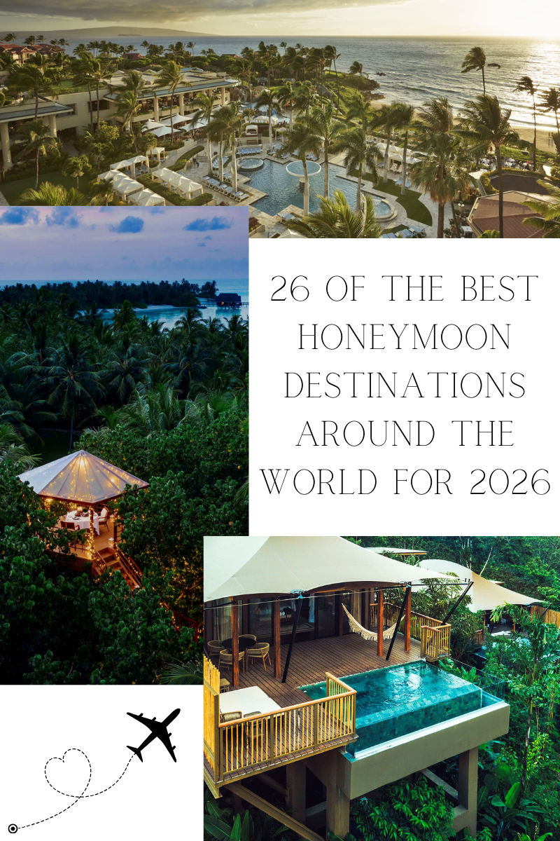 26 of the Best Honeymoon Destinations Around the World for 2026