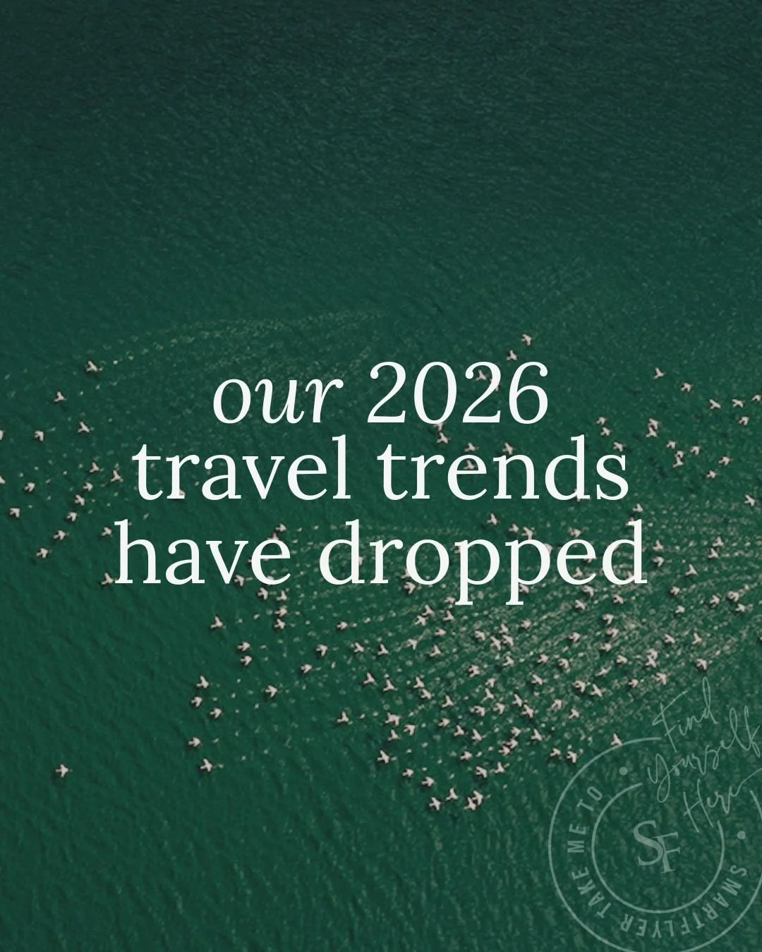 2026 planning is officially underway &mdash; here are the travel trends we&rsquo;re already seeing based on client bookings 📊

💫Transformational travel (aka bucket-list trips)
Think once-in-a-lifetime journeys to the edges of the earth: safaris in 