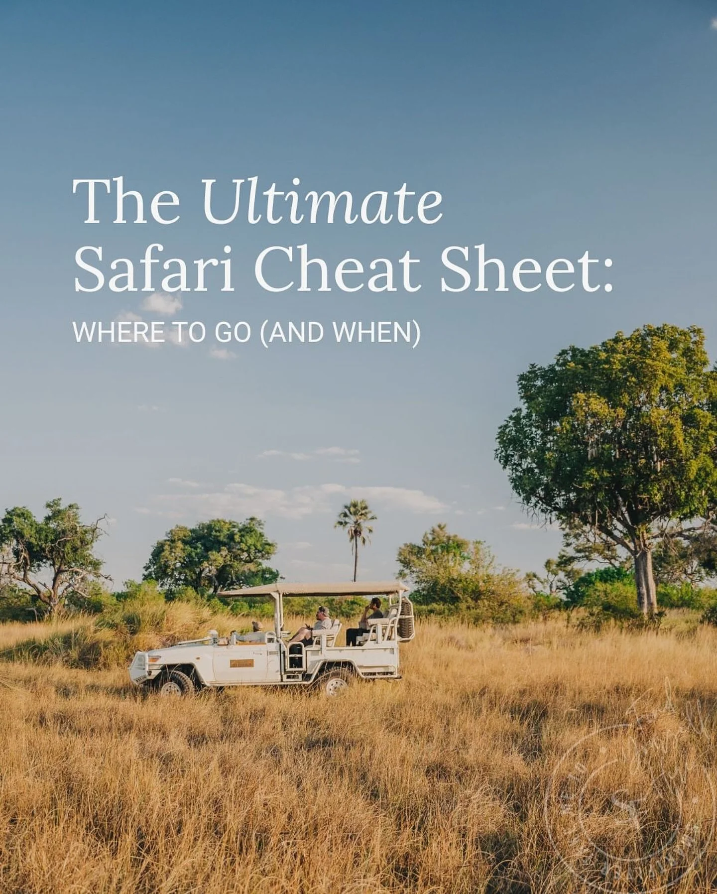 Just got off a planning call answering a few client questions before their safari in Botswana &amp; South Africa this August&mdash;and it was a good reminder: not all safaris are created equal.

Each destination brings its own pulse, landscape, and m