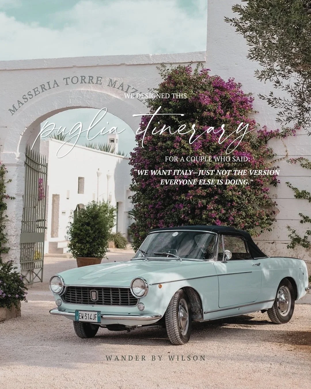 Puglia, but make it the version of Italy most people haven&rsquo;t seen yet 🇮🇹✨

For this trip, we planned something beyond the usual first-time stops&mdash;trading in the crowds for countryside charm, slower days, and experiences that feel deeply 