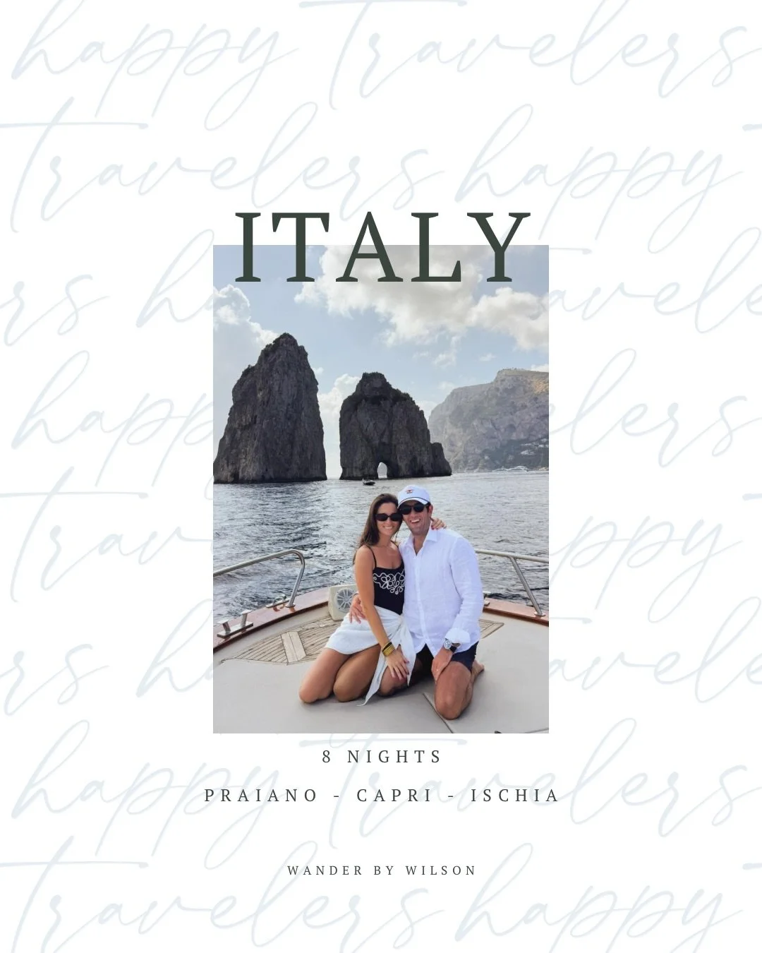 Client honeymoon postcards from the Amalfi Coast, Capri &amp; Ischia ✨🇮🇹

A perfect mix of iconic views, slow moments, and unforgettable experiences&mdash;planned start to finish so they could just show up and soak it all in.

Trip highlights:
🍋 P