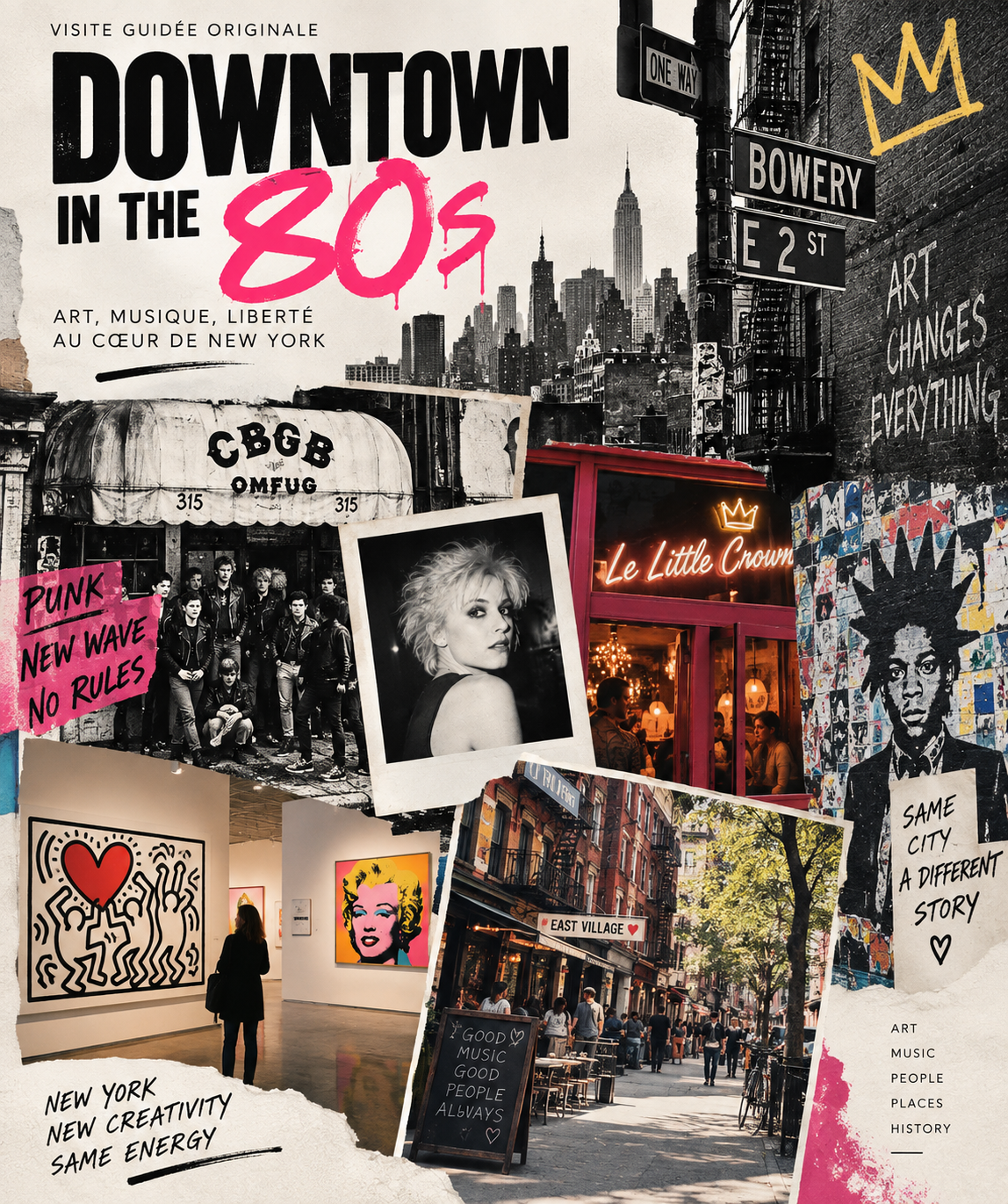 Une visite unique de East Village et Soho pour découvrir la révolution artistique et musicale des années 80 dans le Downtown de New York City