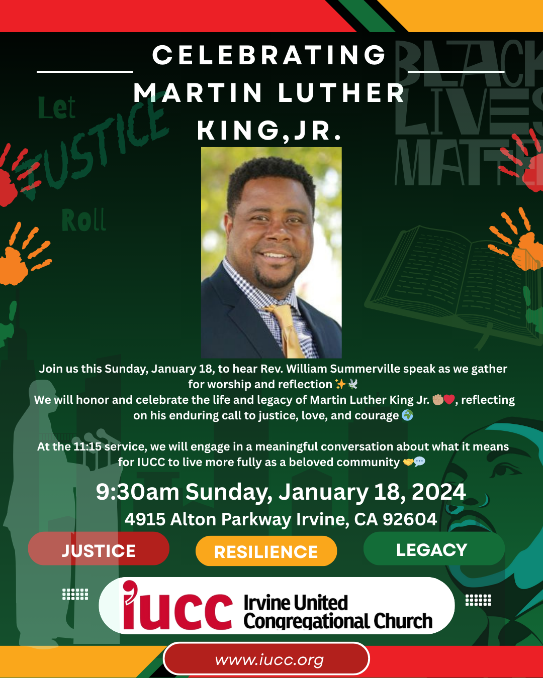 Sunday Worship - Special Guest for Rev. MLK Jr. Day