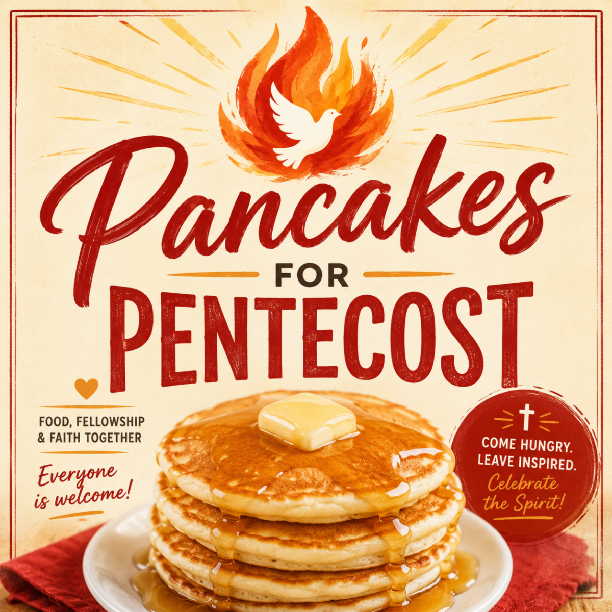 Pancakes for Pentecost Social