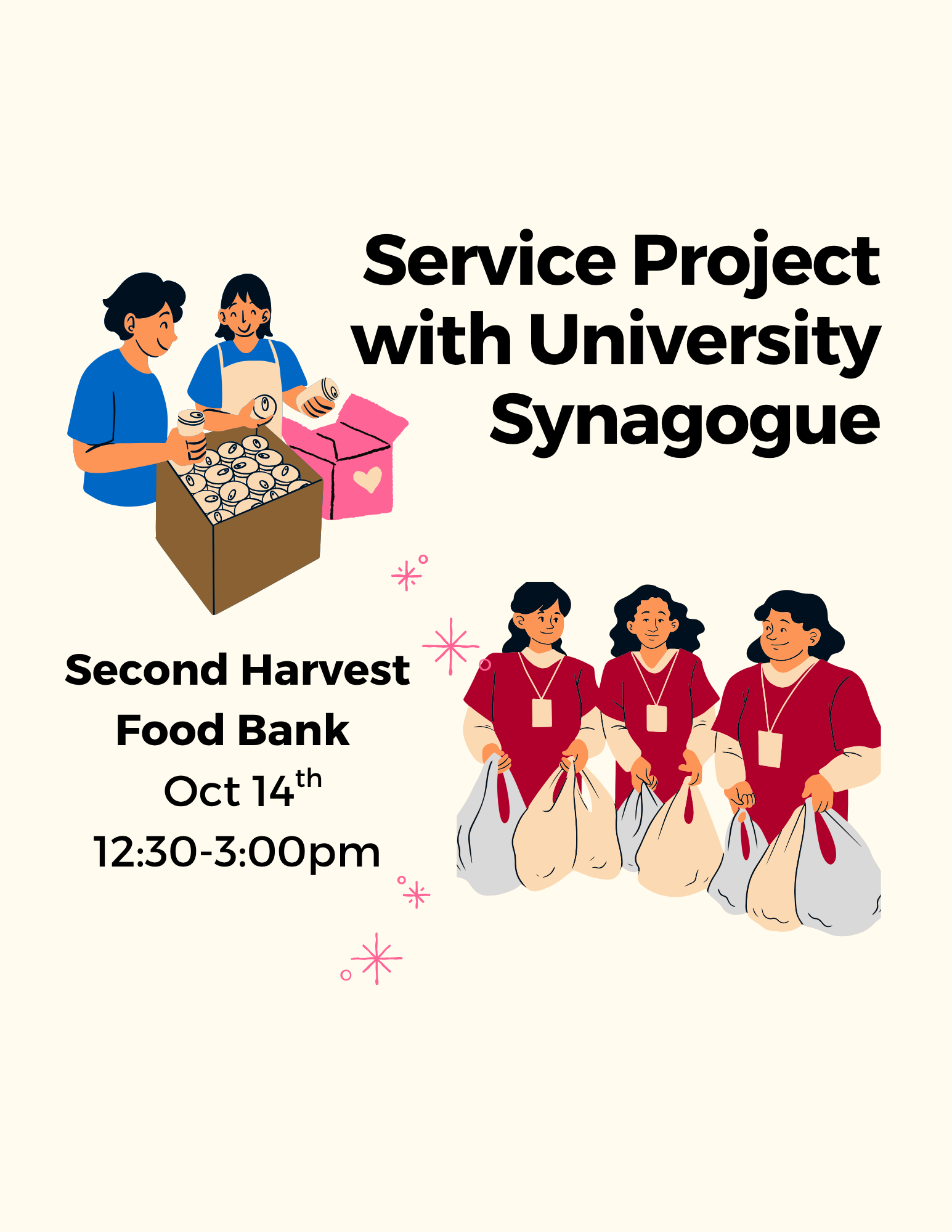 Service Event: First Harvest Food Bank with University Synagogue