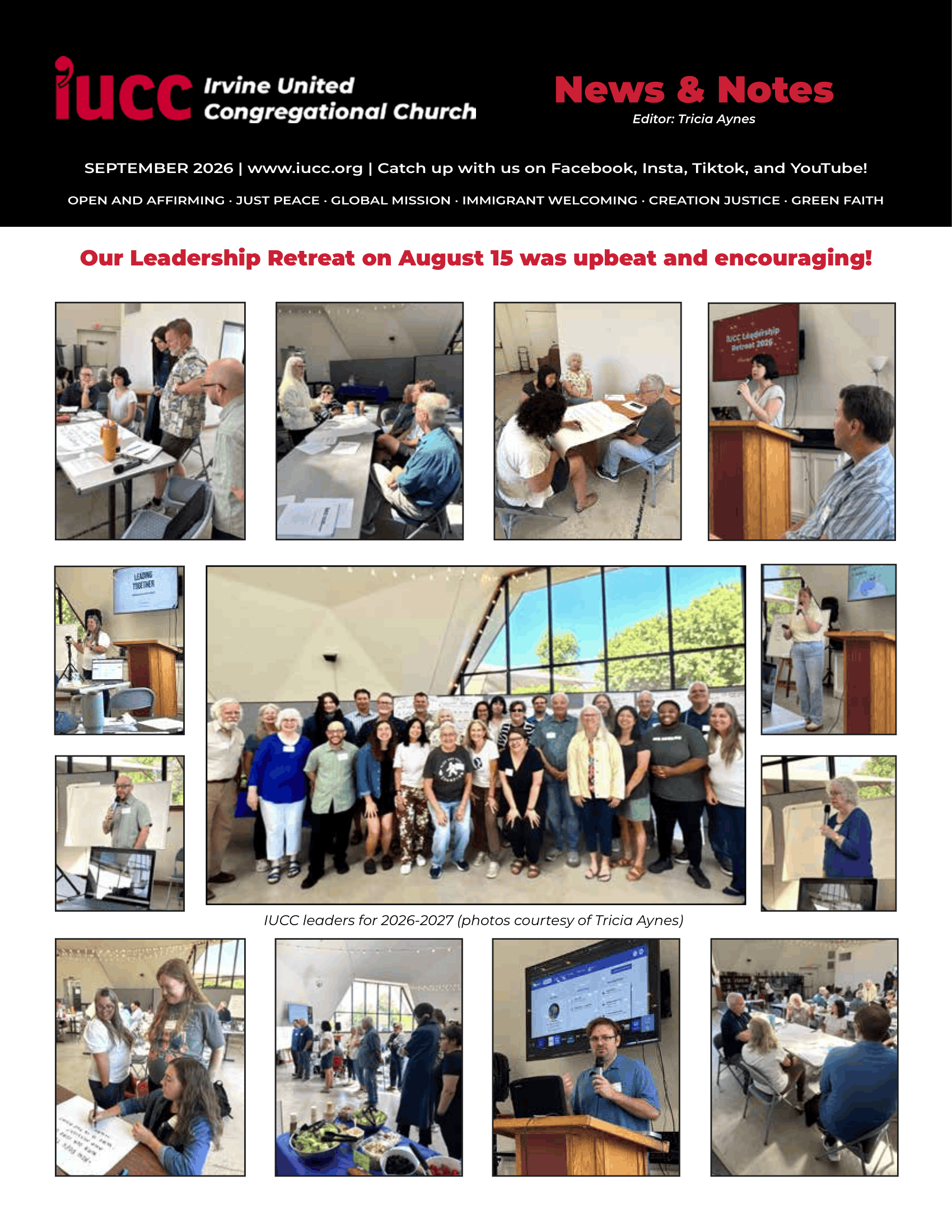September 2026 Newsletter