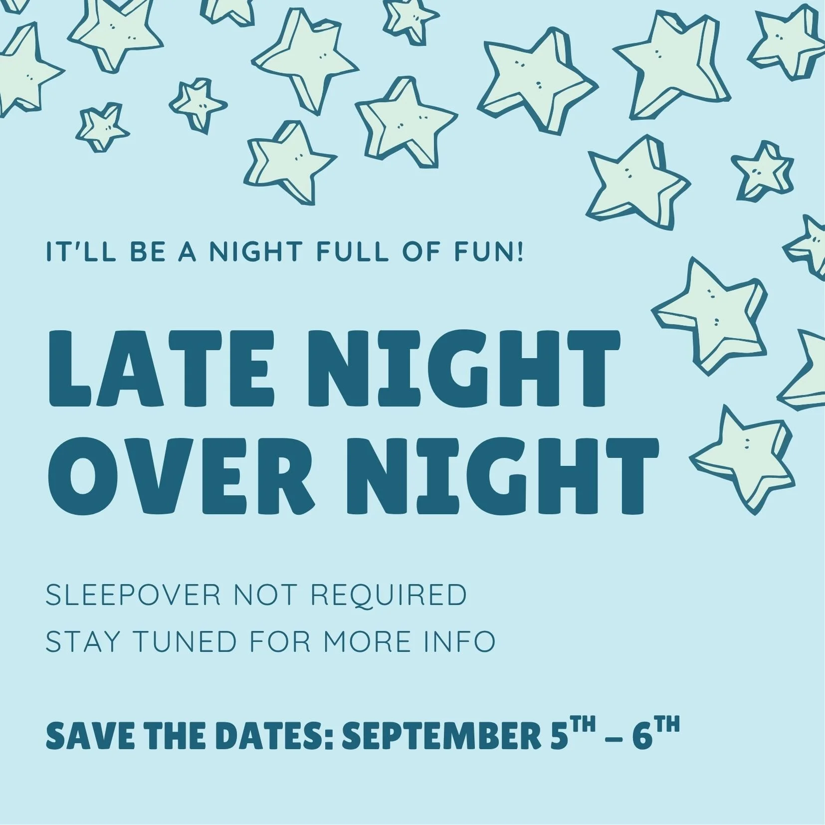 Light blue background with 3d stars atop