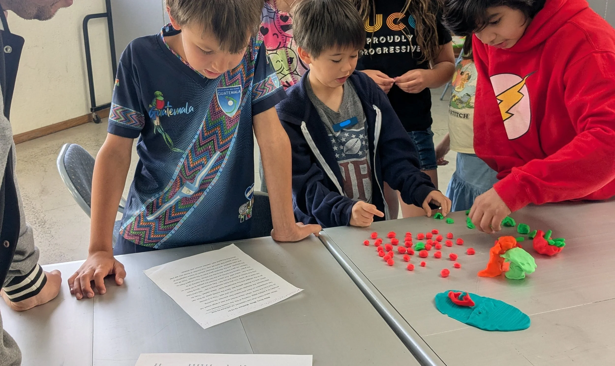 Sharing what we learned at Sunday School