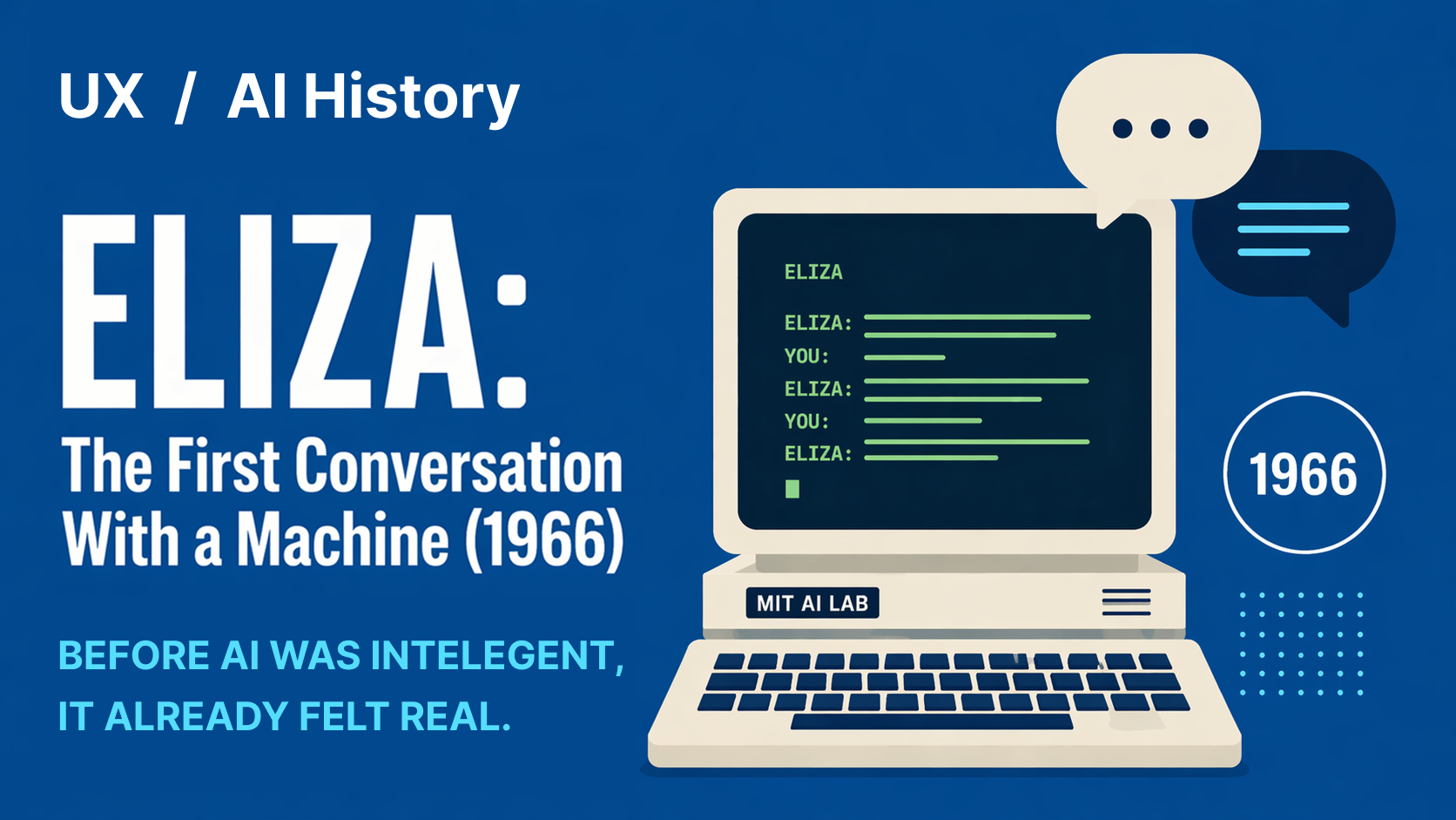 ELIZA: The First Conversation With a Machine (1966)