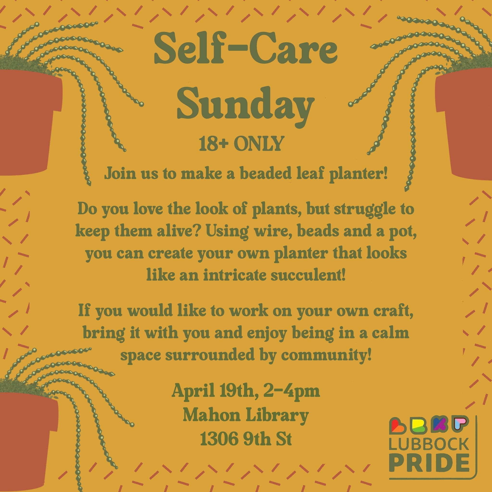 Beaded Planter Pots Galore